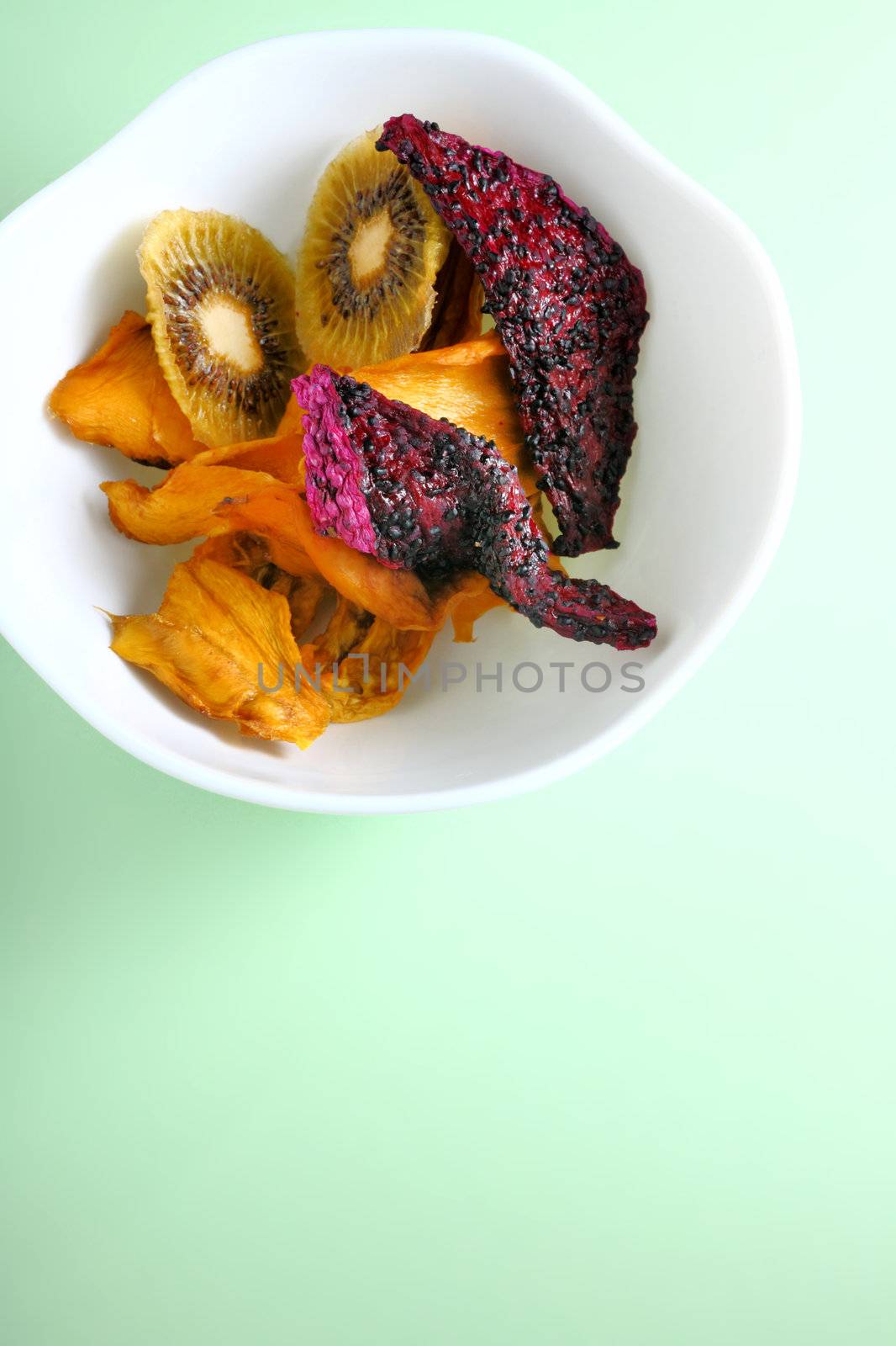 Dried Fruits in a blow by leungchopan