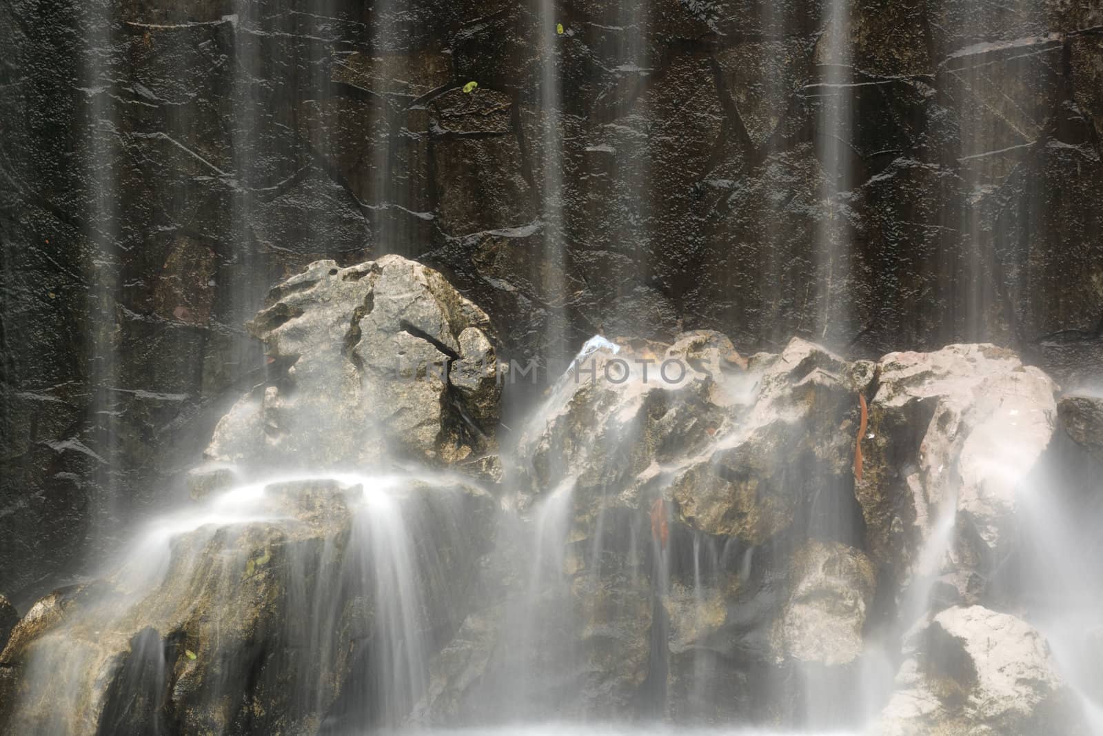Artificial waterfall background by leungchopan