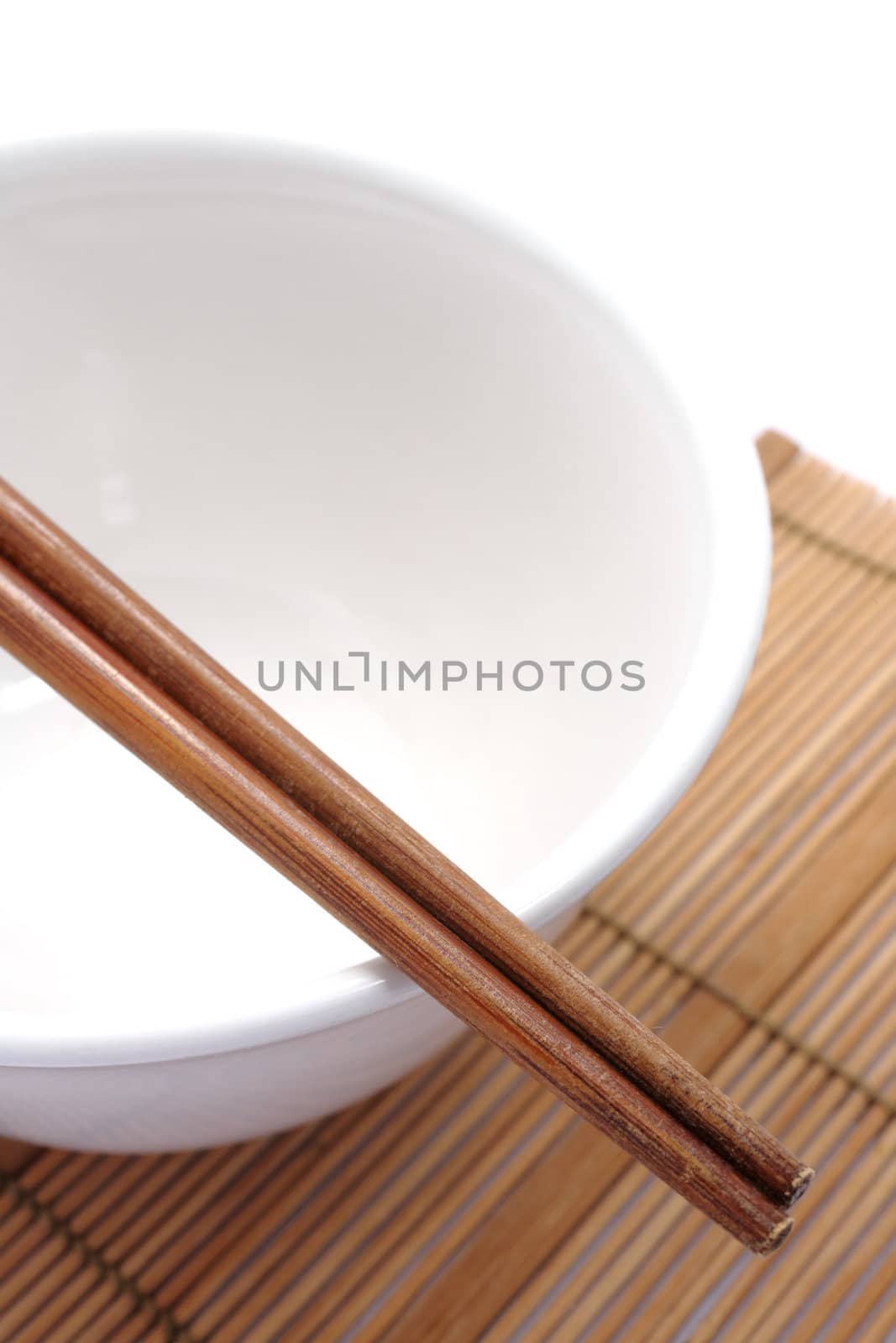 bowl and chopsticks by leungchopan