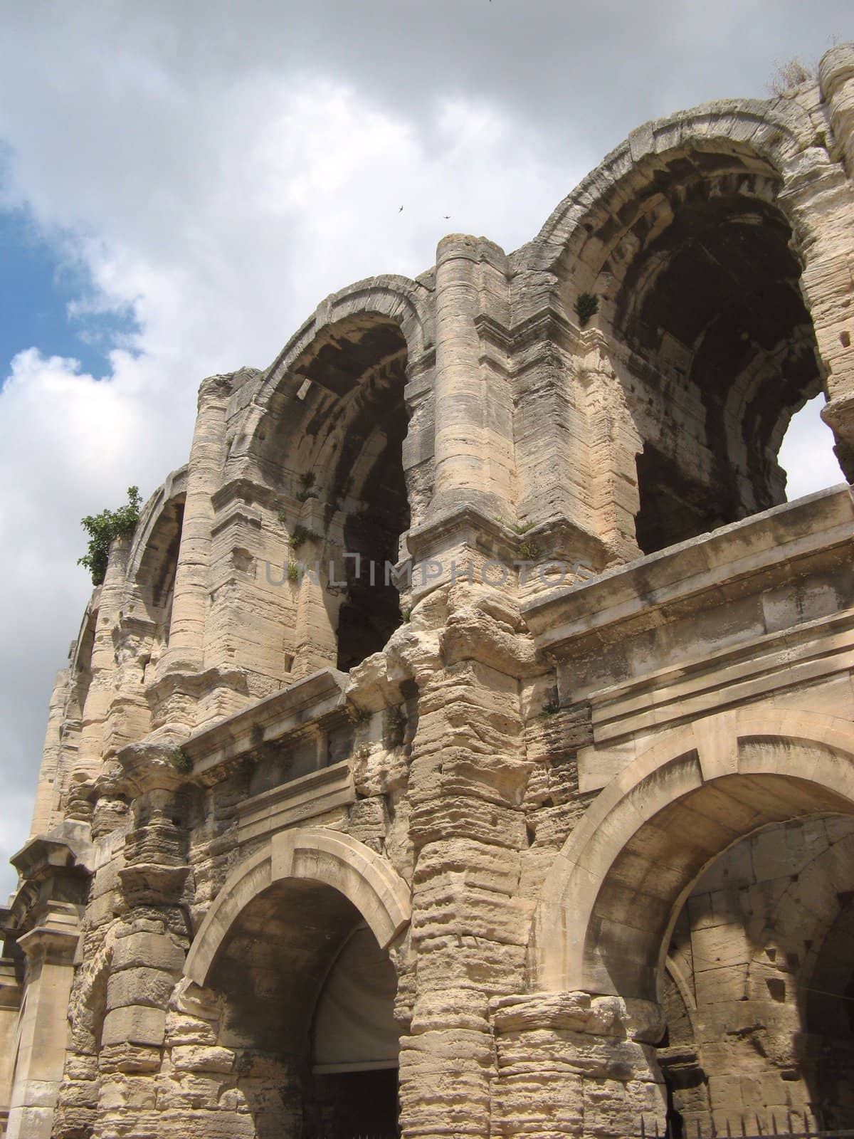 roman arenas in Provence city of Arles 