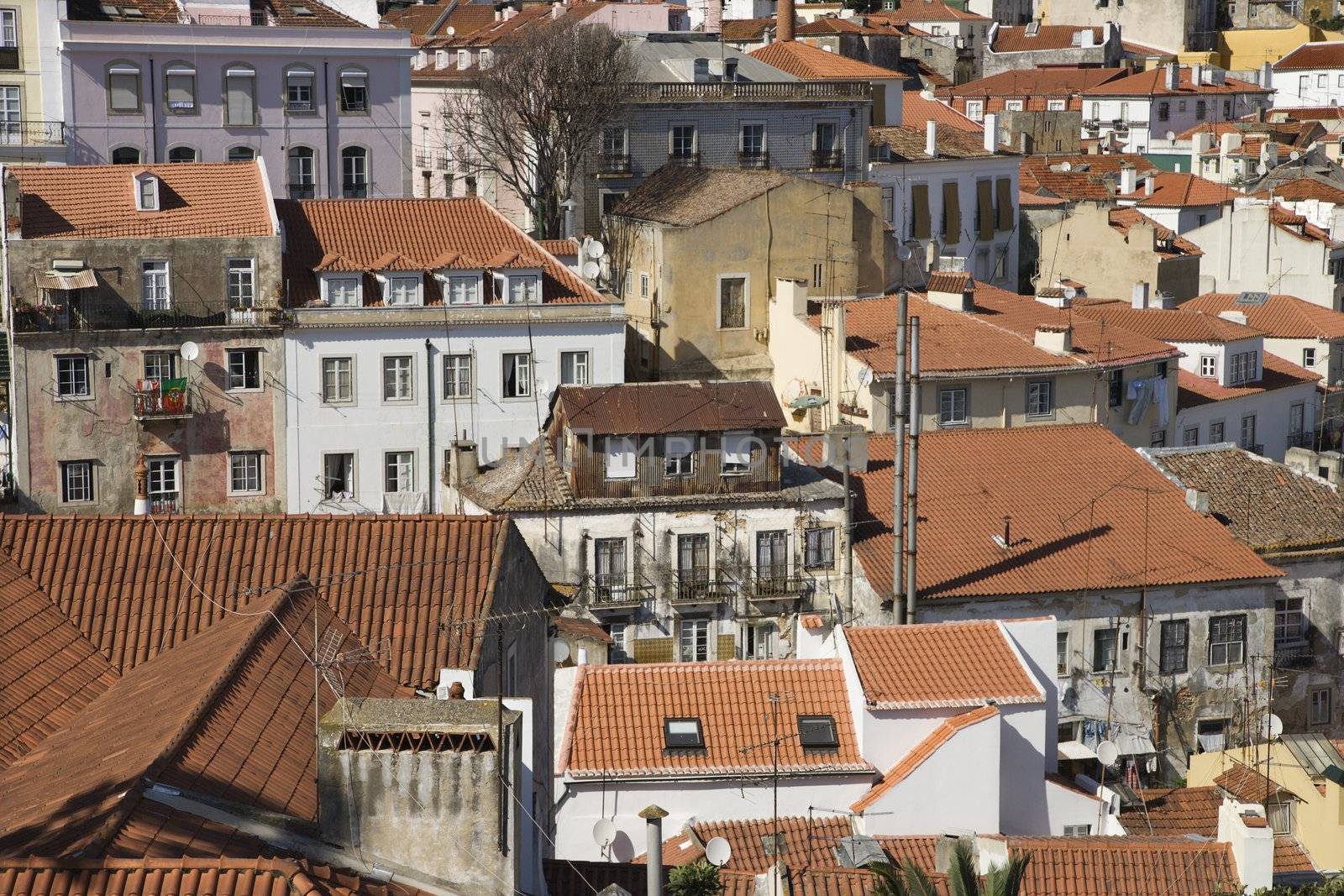 Aerial of Lisbon. by iofoto