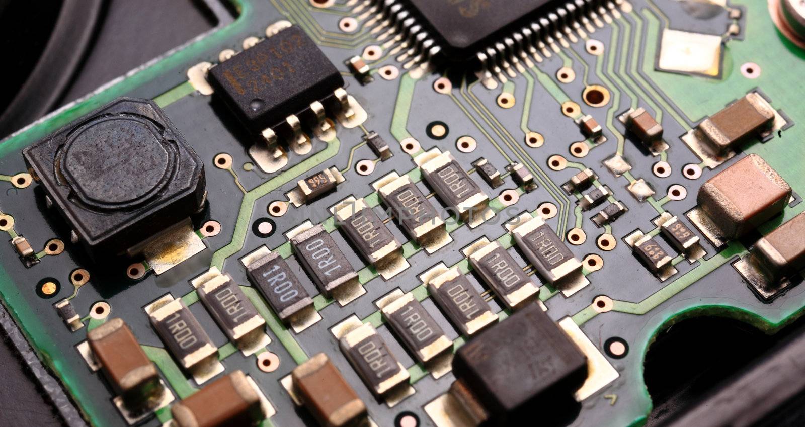 close up of a computer card