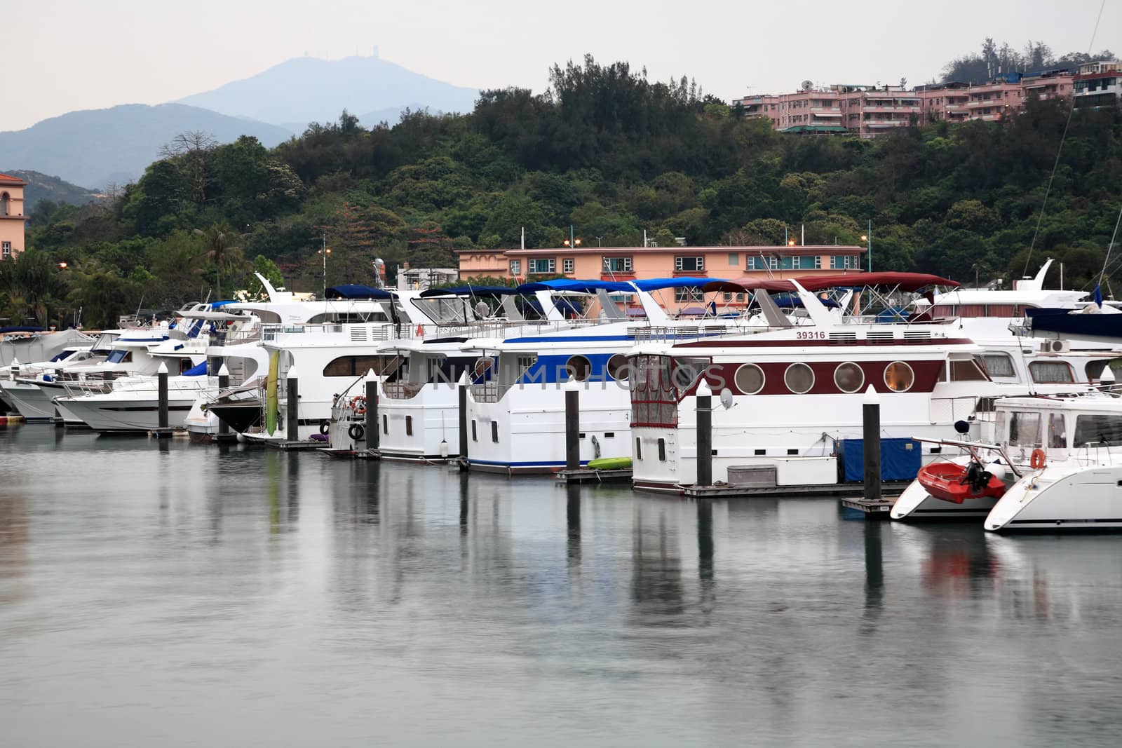 Some yachts in port