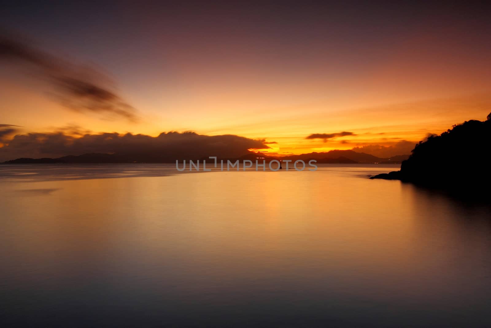 Sunset , photographed in Hong Kong Lamma Island