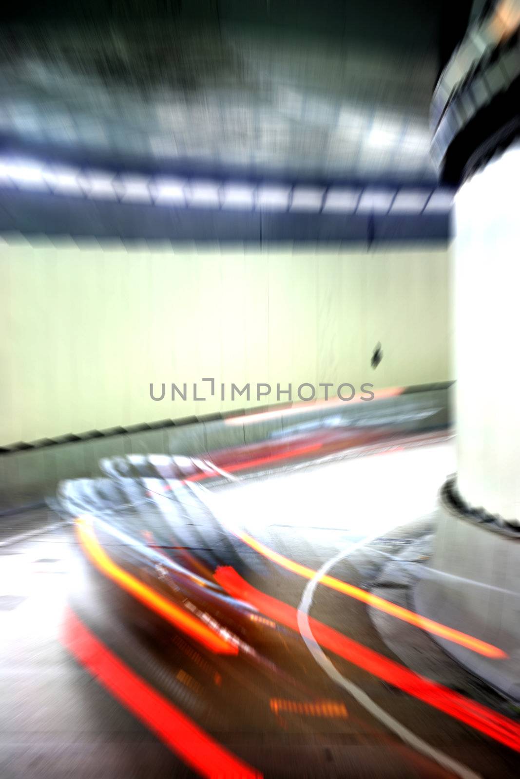 street racing car blurred background