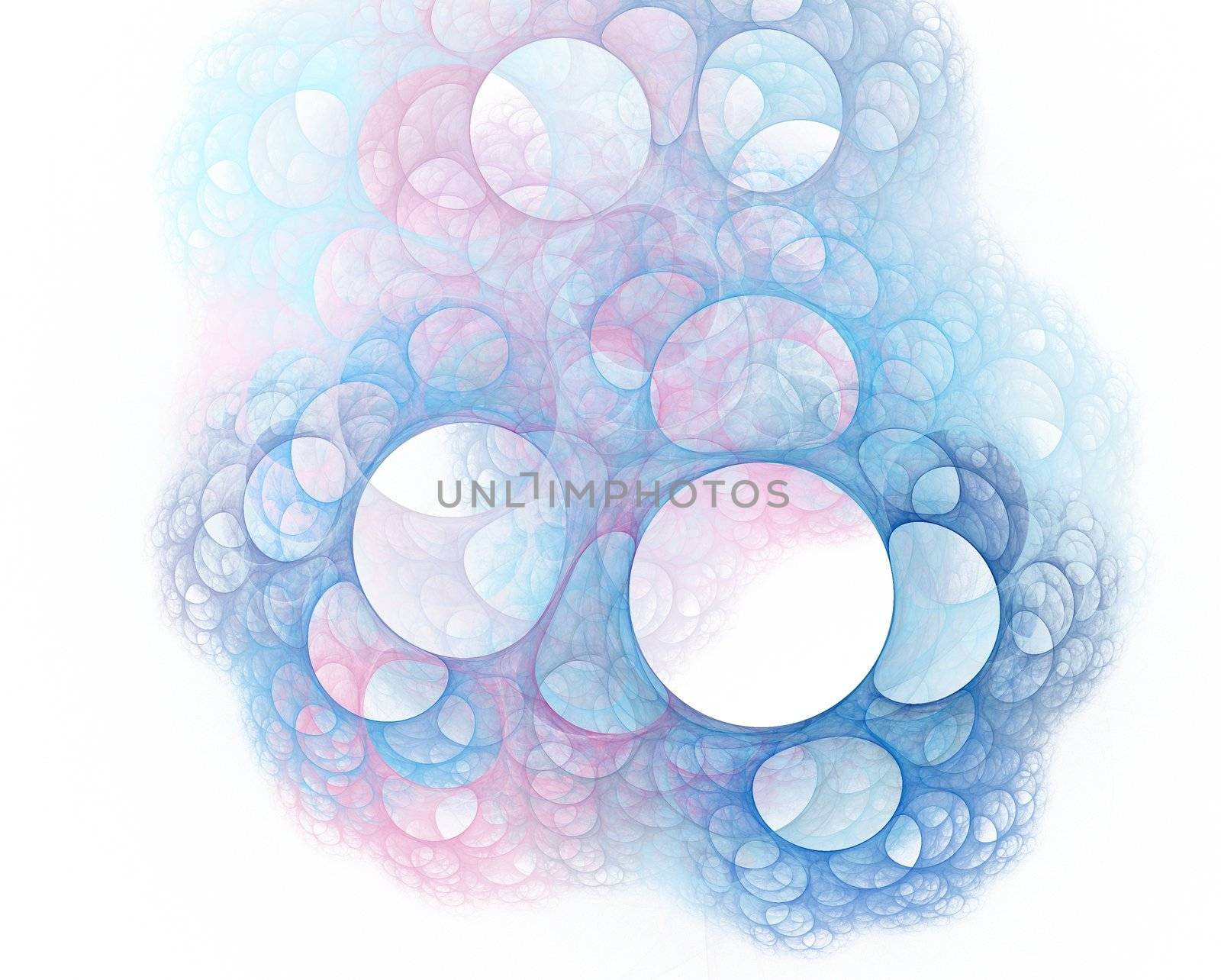 Abstract blue bubbles by tomatto