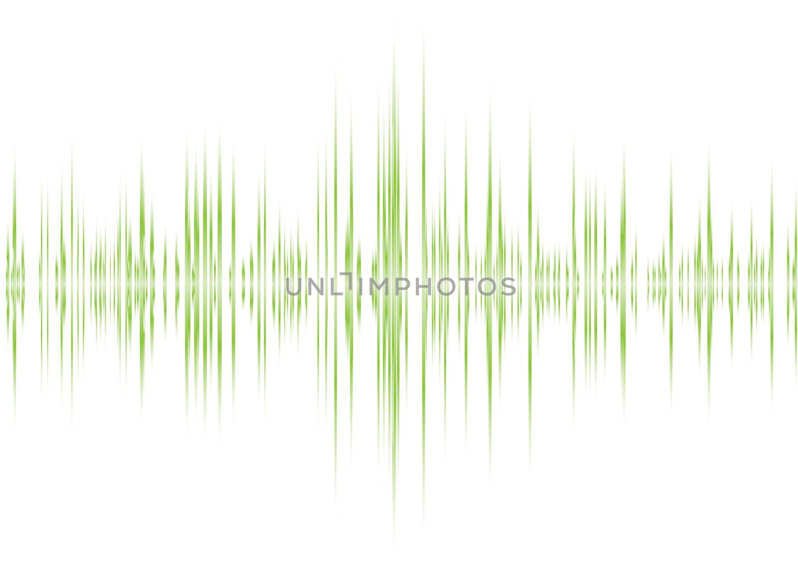 music graphic equaliser inspired background in green and white