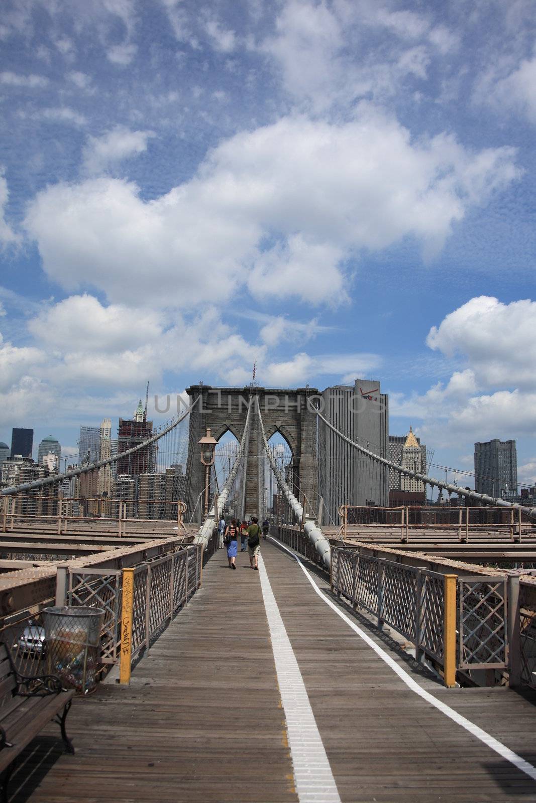 Brooklyn Bridge - New York City Skyline by Ffooter