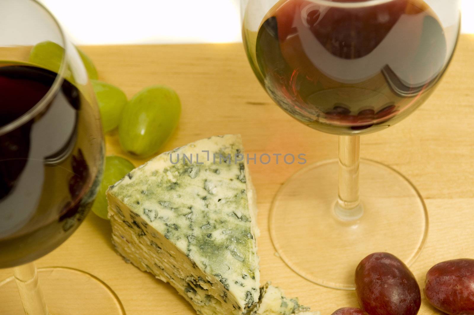 french eating delights with wine and cheese, on white background