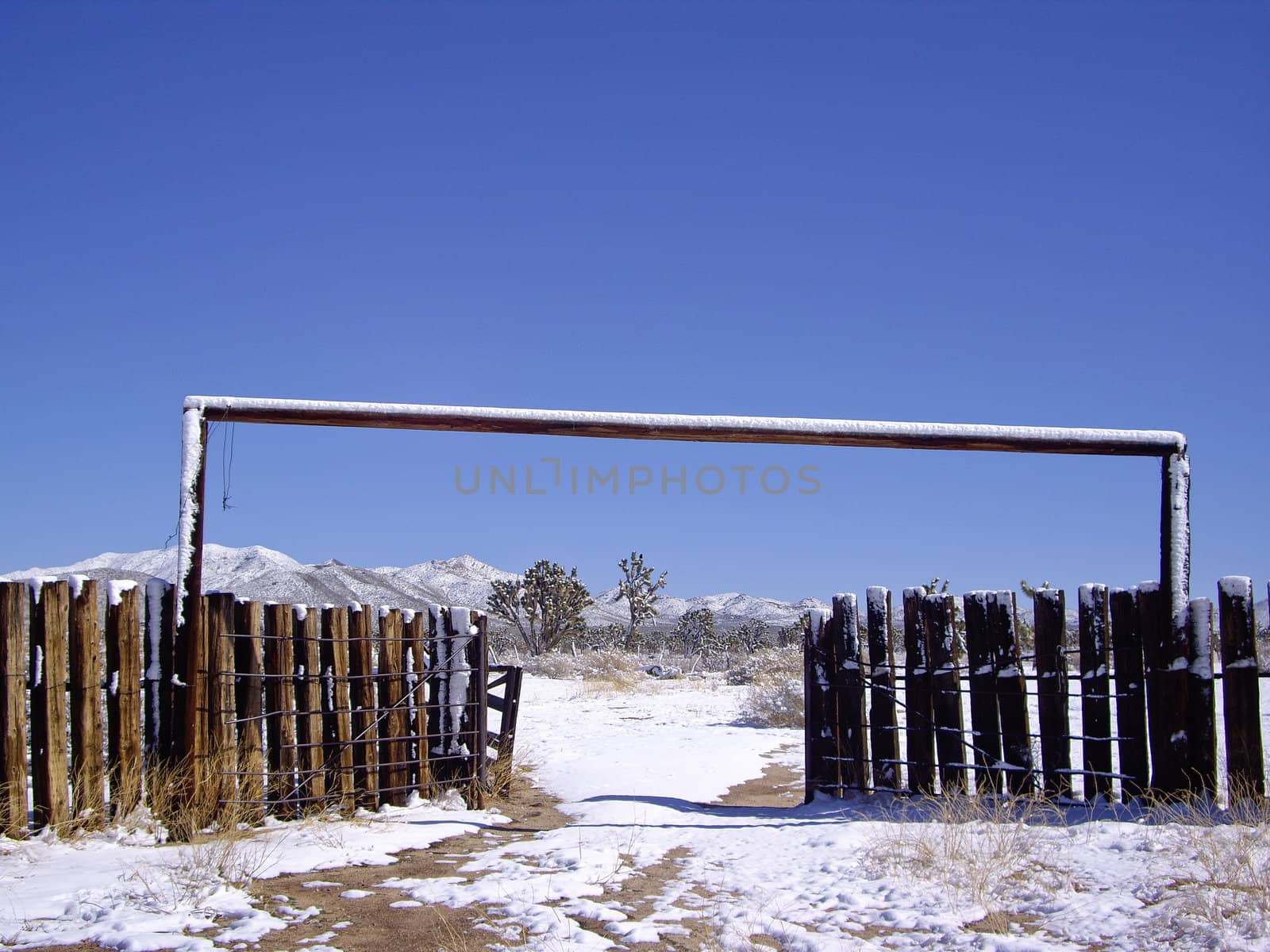 Desert ranch in Winter by emattil