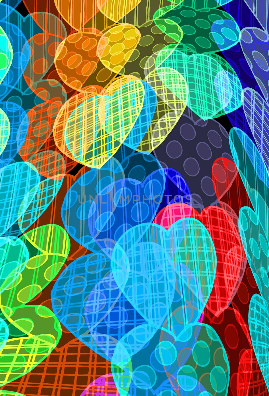 pattern with hearts by weknow