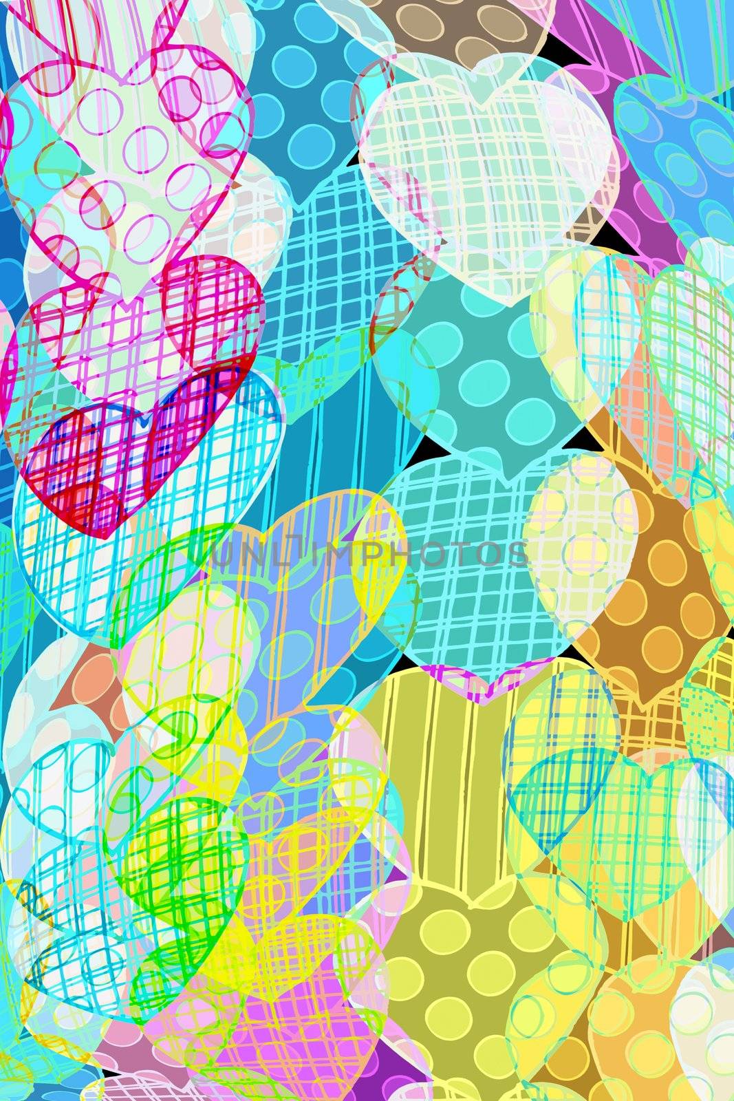 pattern with hearts by weknow