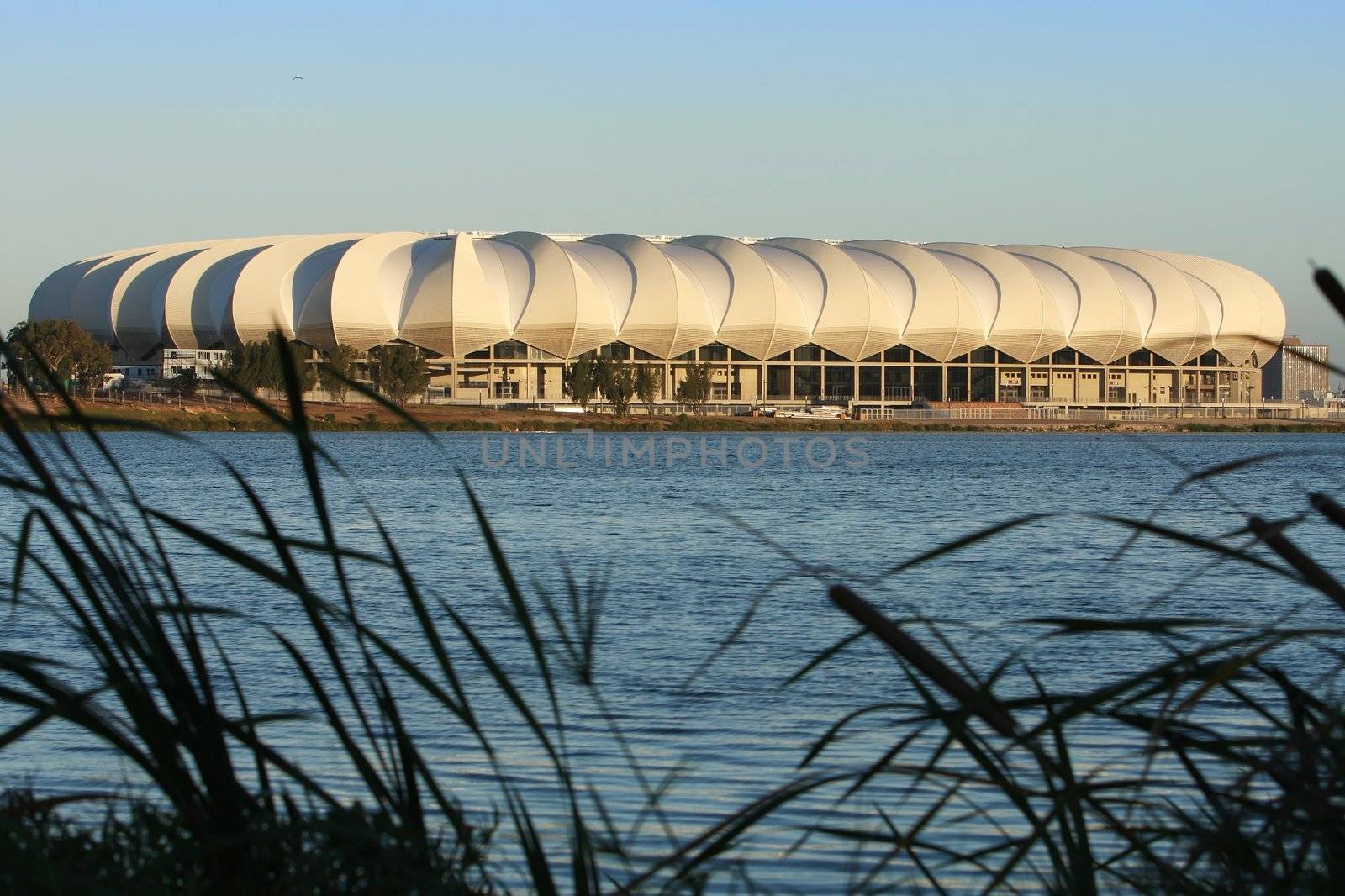 Soccer stadium for the world cup in Port Elizabeth, South Africa