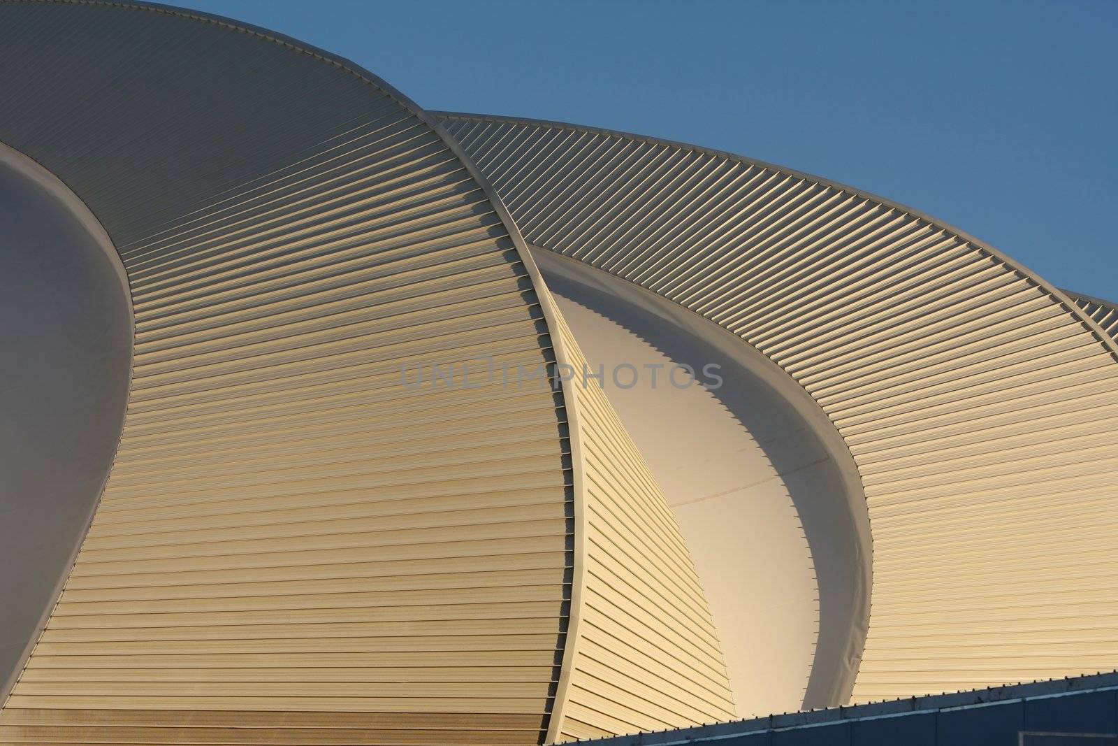 Unique design of roof for world cup soccer stadium in Port Elizabeth, South Africa