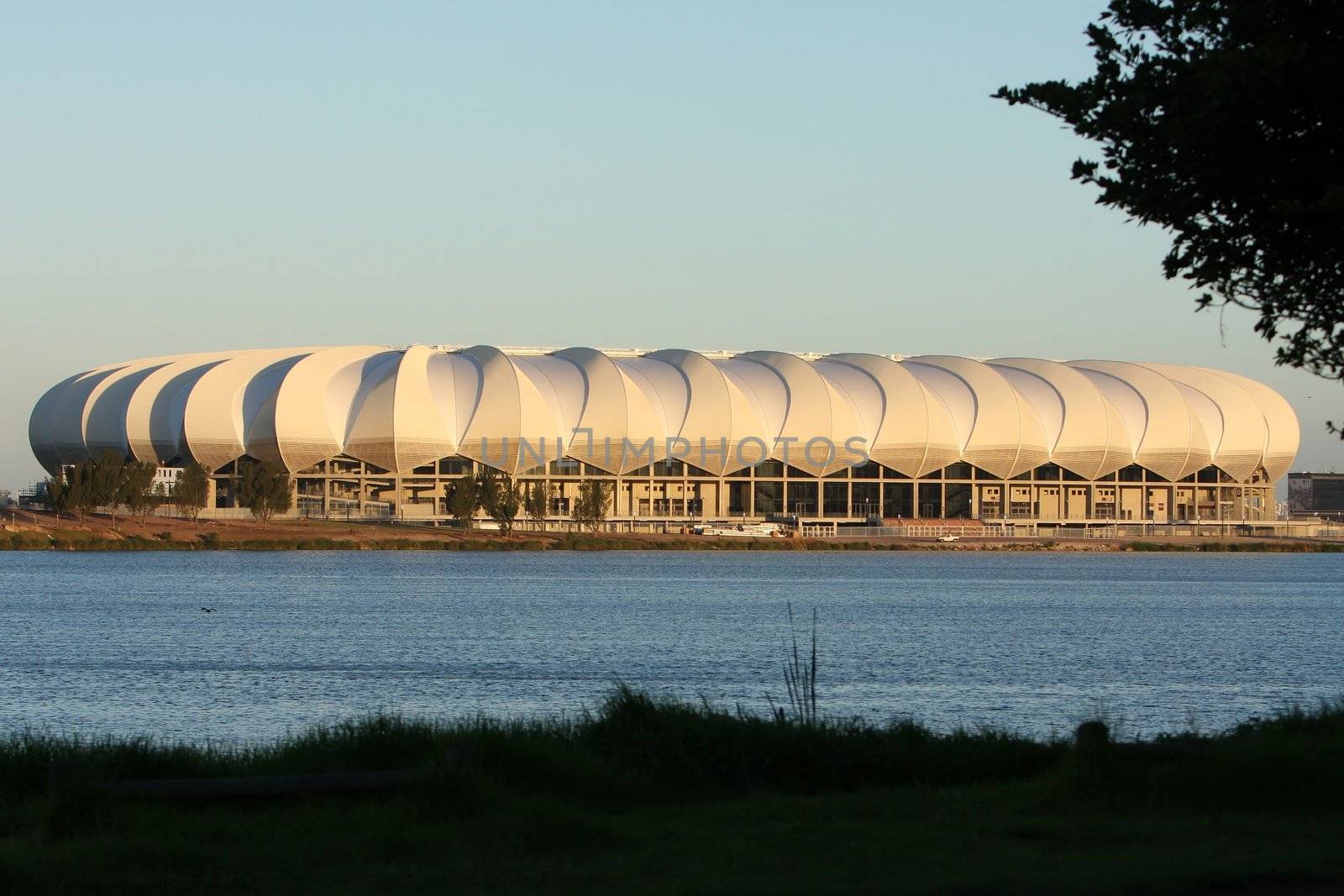 Soccer stadium for the world cup in Port Elizabeth, South Africa