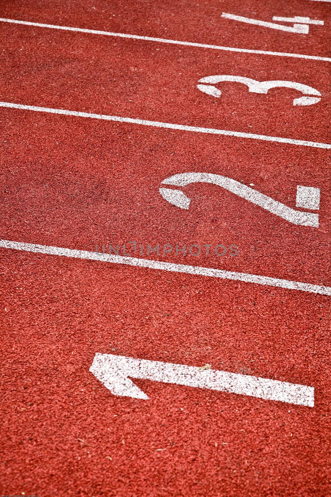 Numbered Running Track Lanes by nfx702