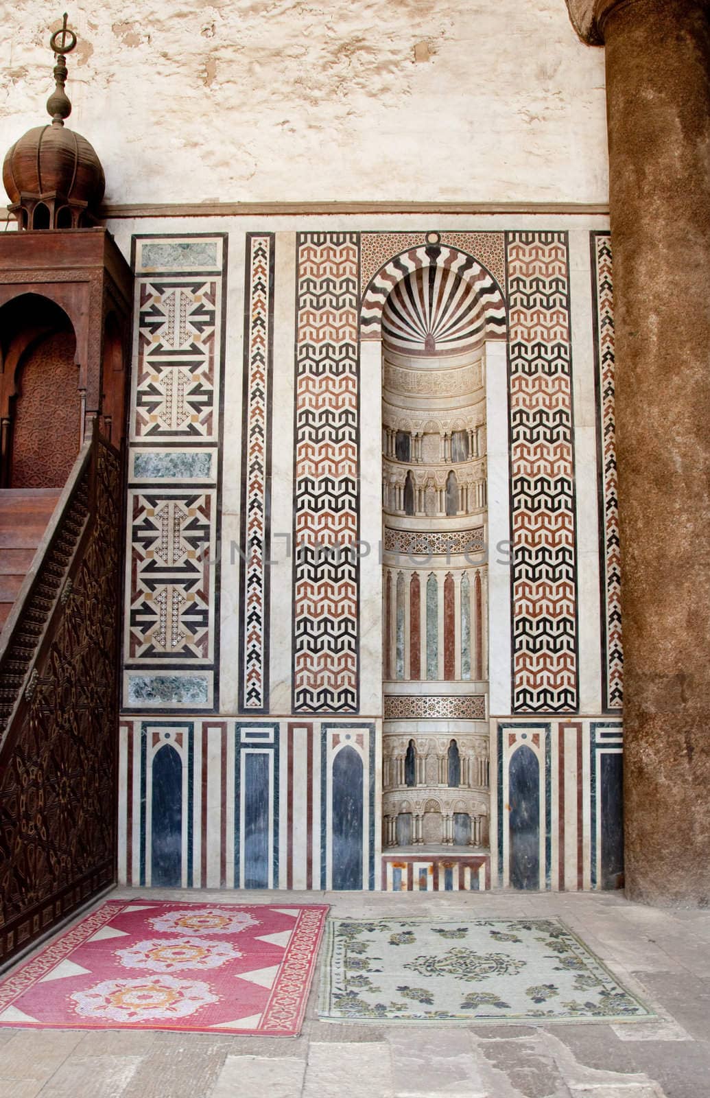 Decorated areas facing mecca in the Citadel Cairo by steheap