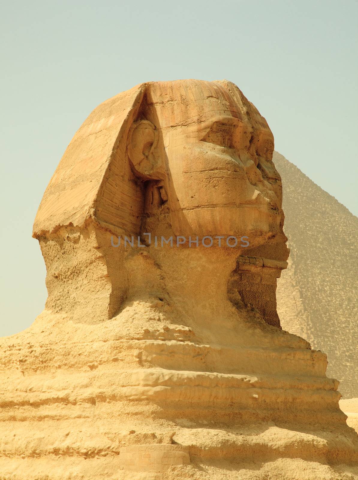 Sphinx and Giza Pyramids in Egypt by steheap