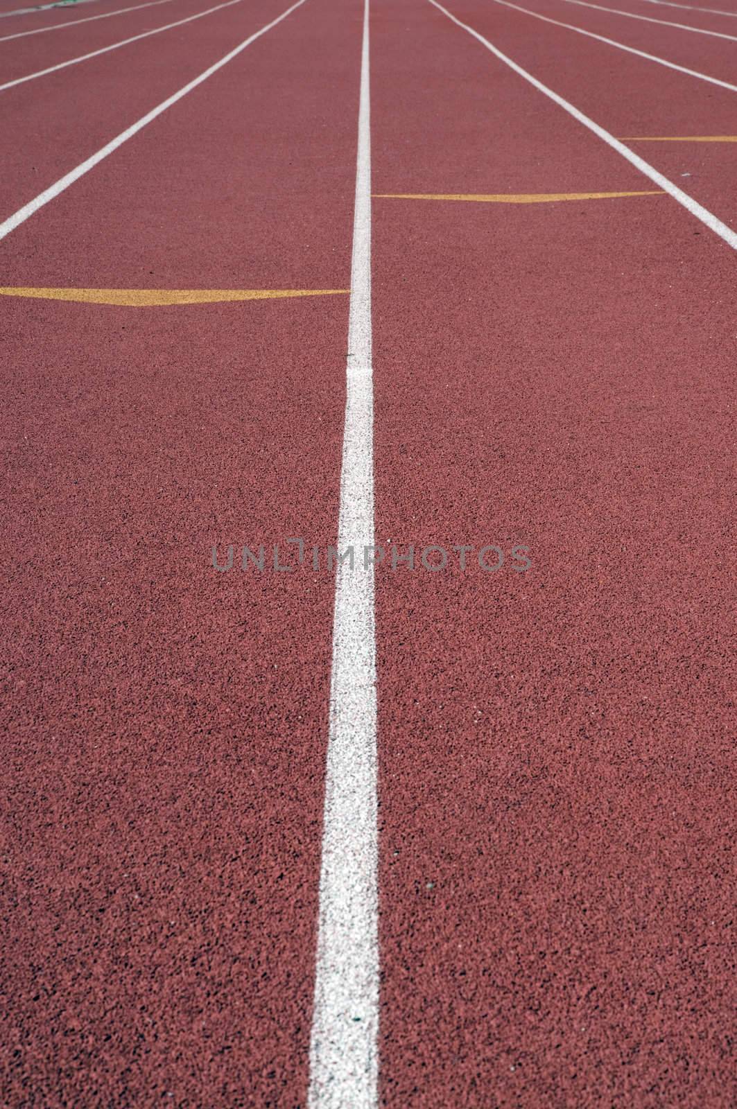 Track and Field running lanes by PDImages