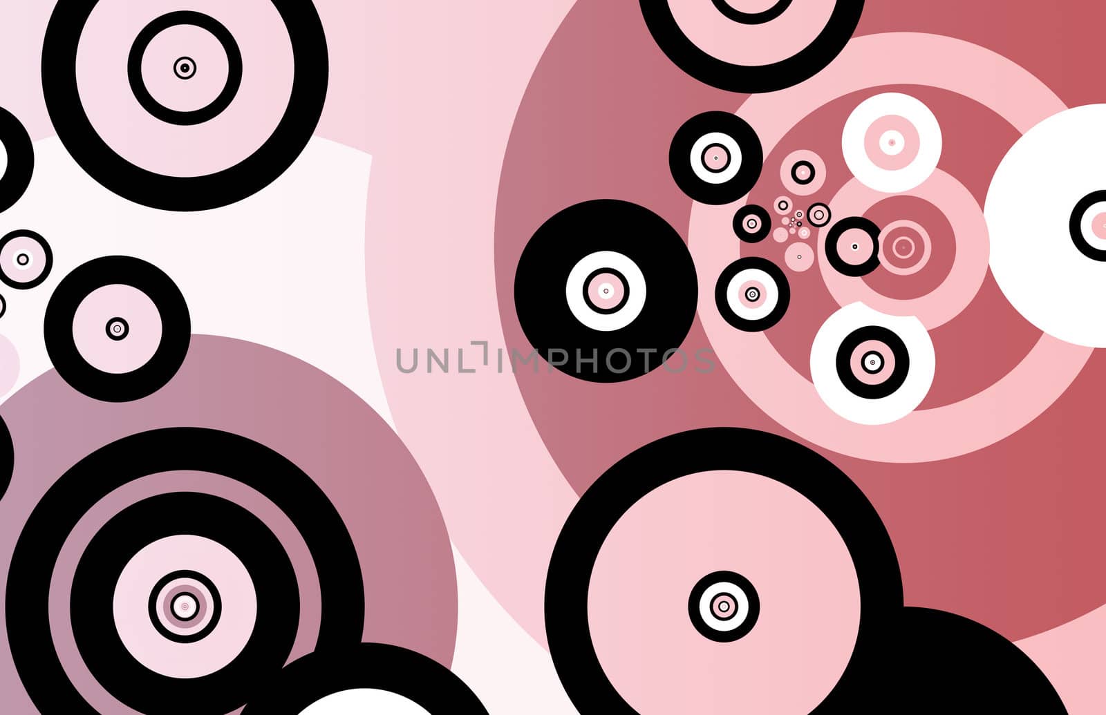 Clean Simple Abstract Background on Many Circles