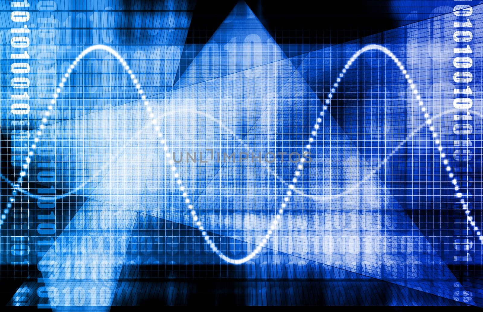Telecommunications Industry Global Network as Art