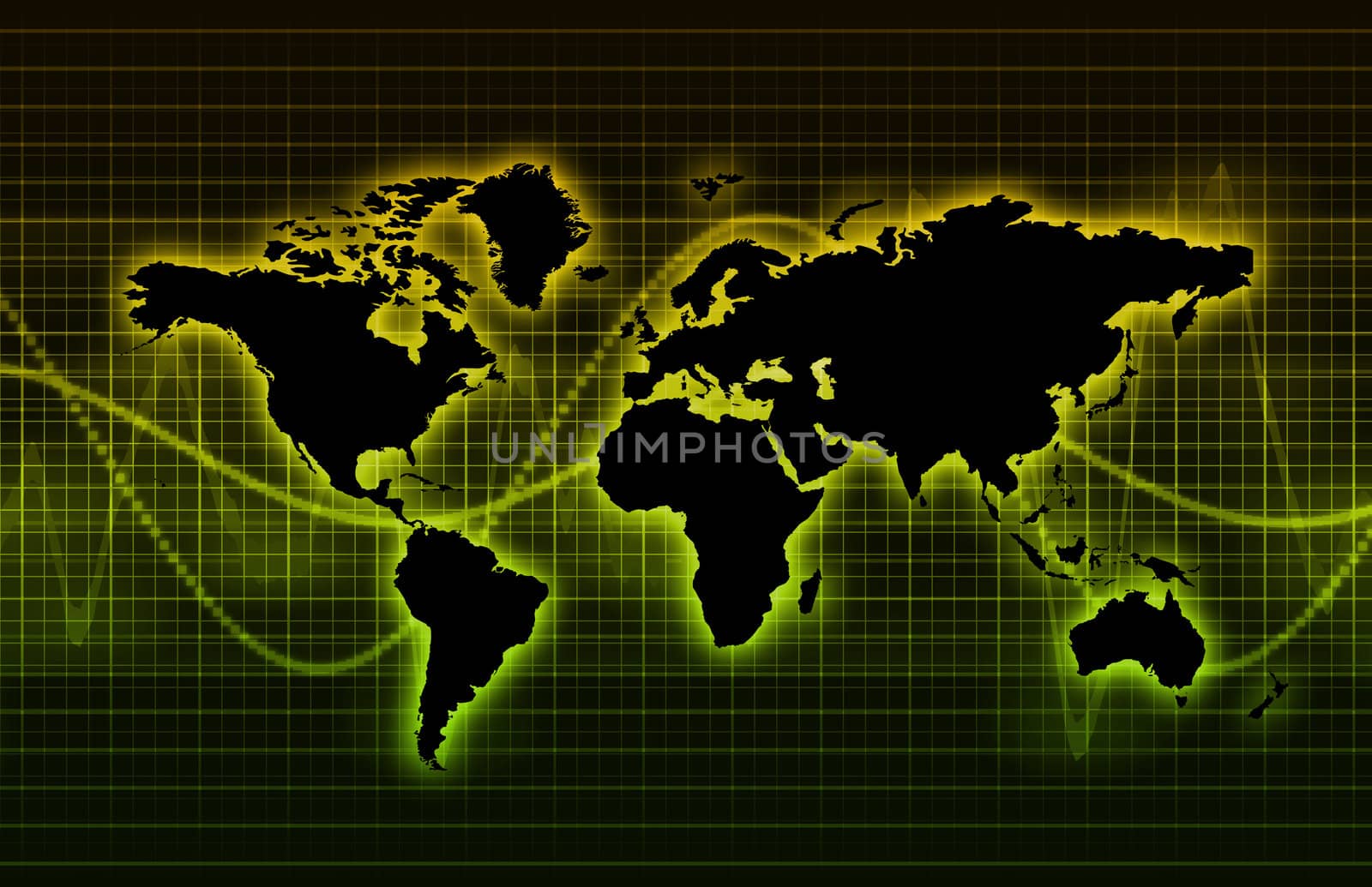 Telecommunications Industry Global Network as Art