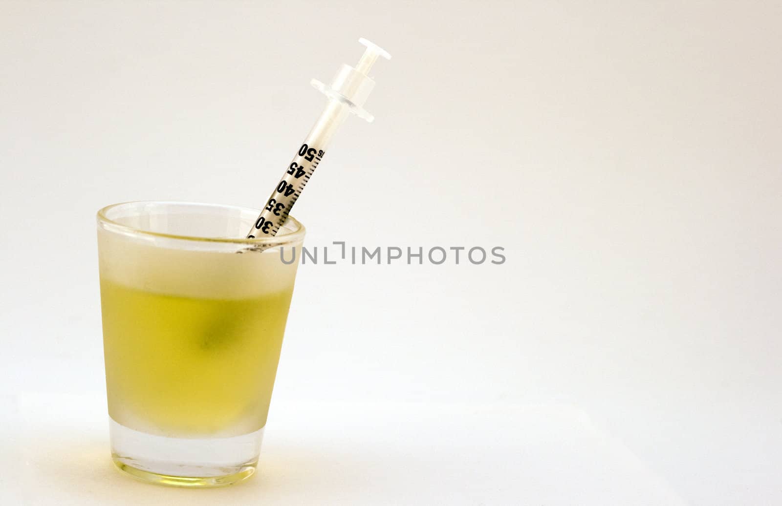 Shot glass and syringe by LWPhotog