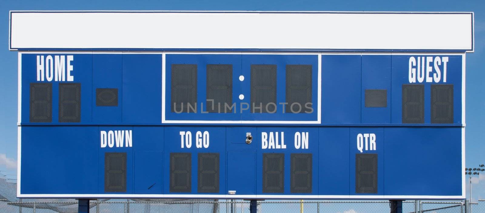 American Football Scoreboard in Blue by pixelsnap