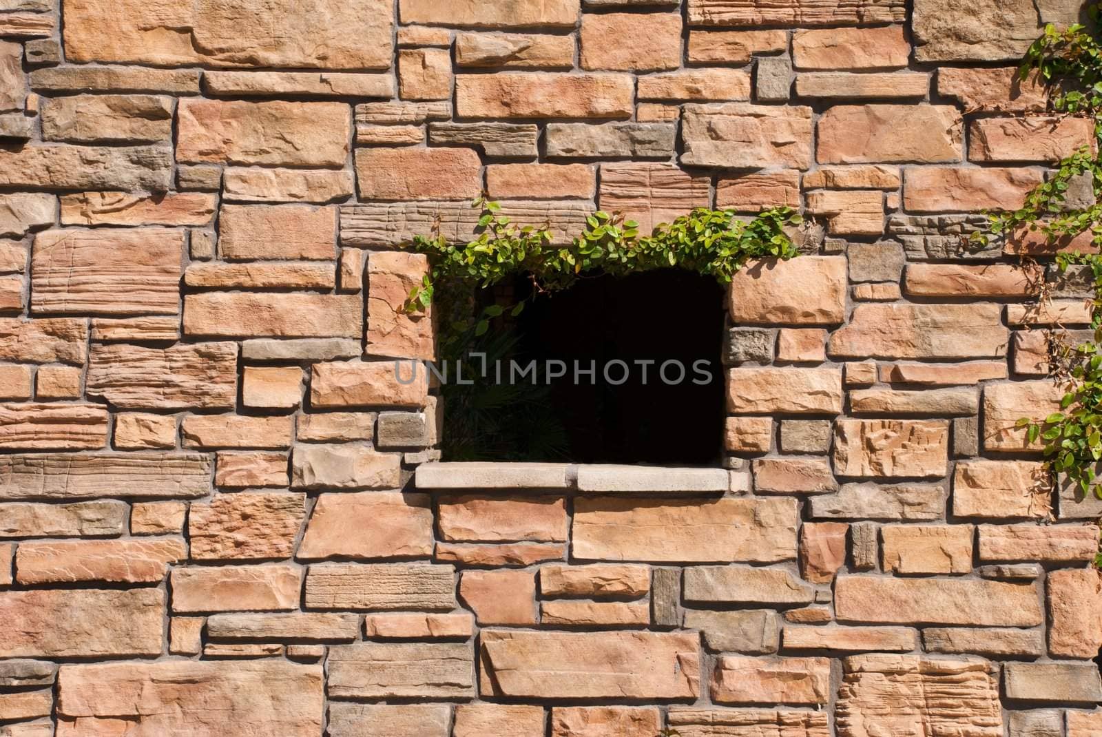 Stone Wall with Window by pixelsnap