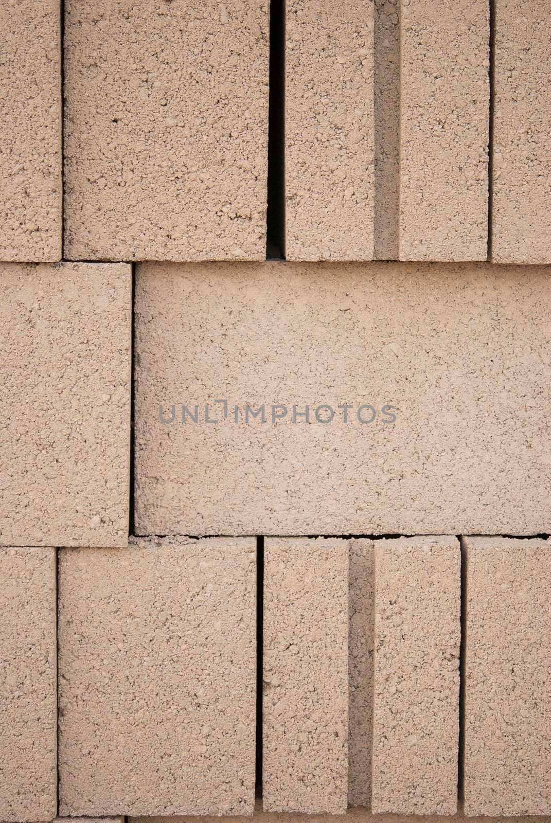 Stack of Cinder Blocks Used in Construction