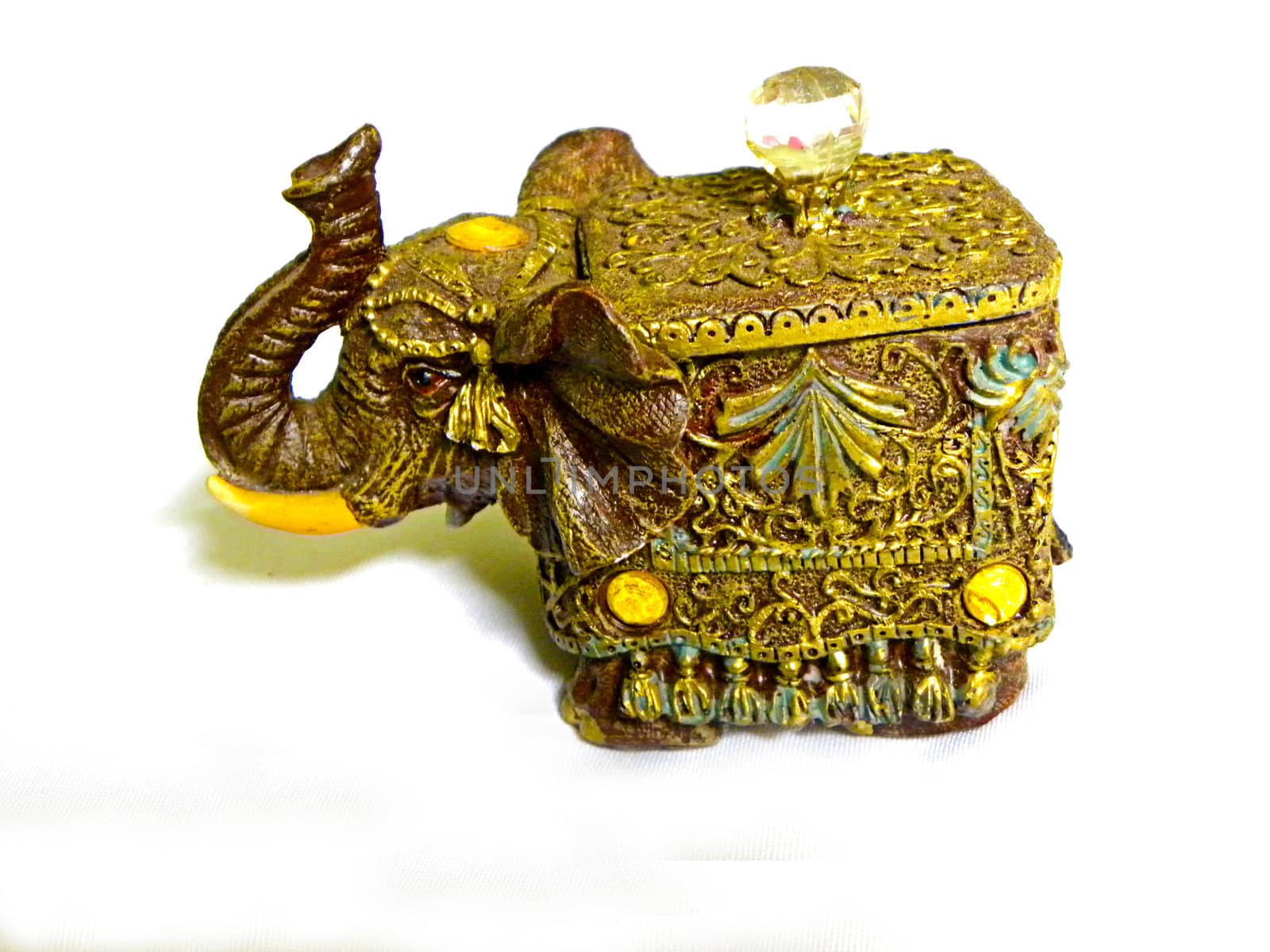 miniature elephant isolated door jewelry
