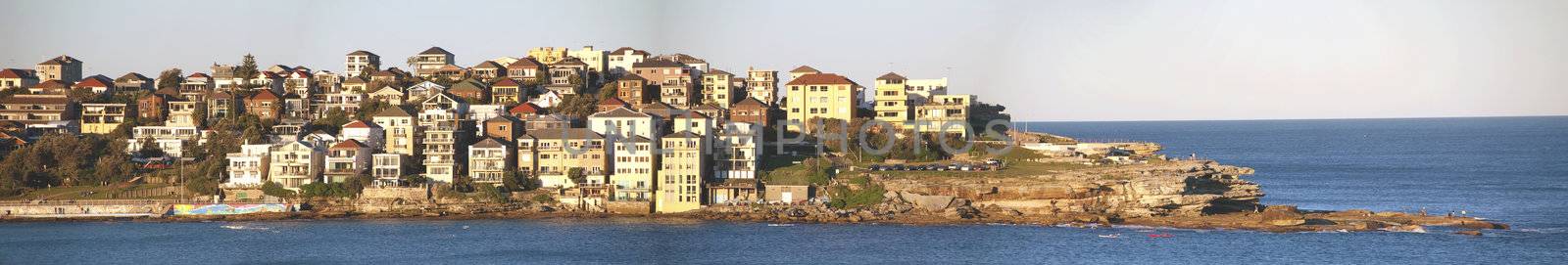 Panoramic View of Bondi Beach in Sydney, Australia