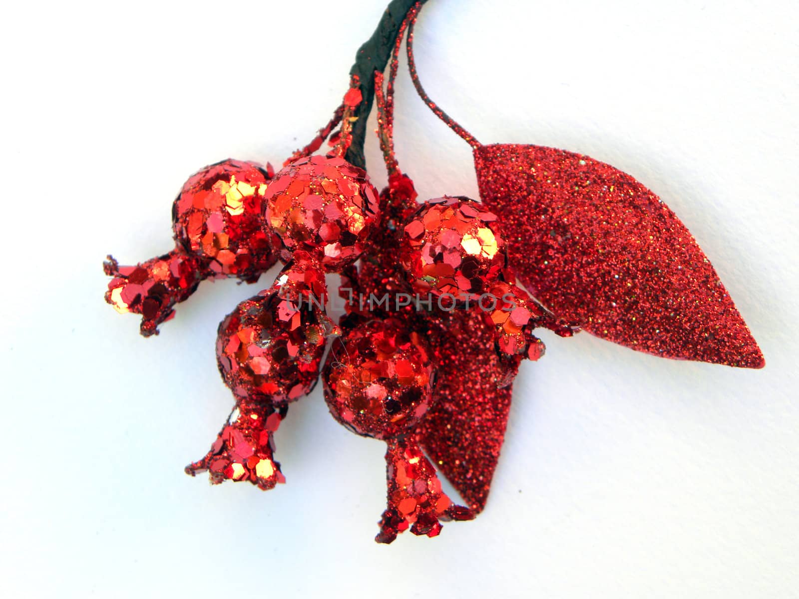                   red decoration on white background Gift             