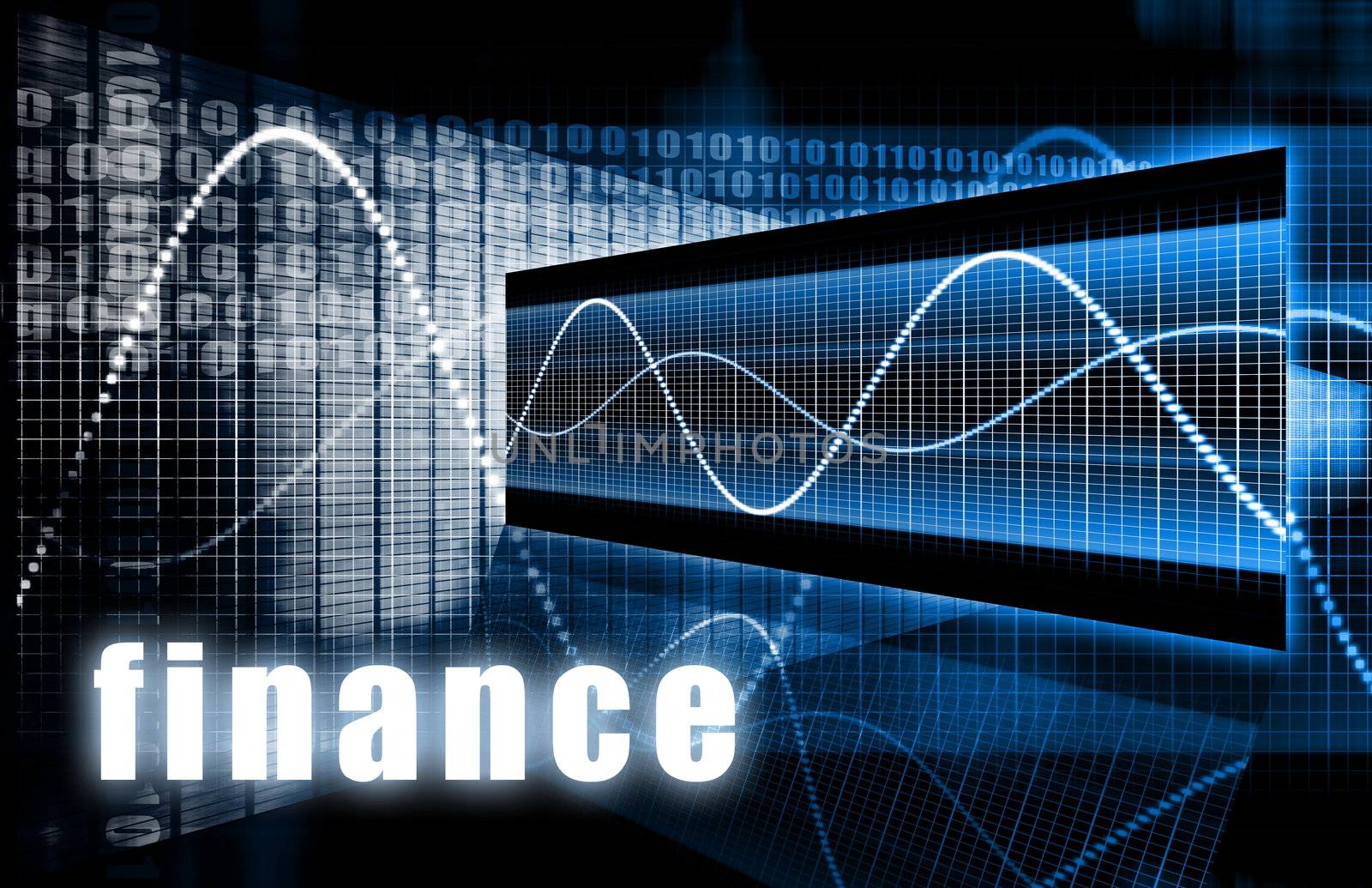 Finance Background as a Creative Concept Art