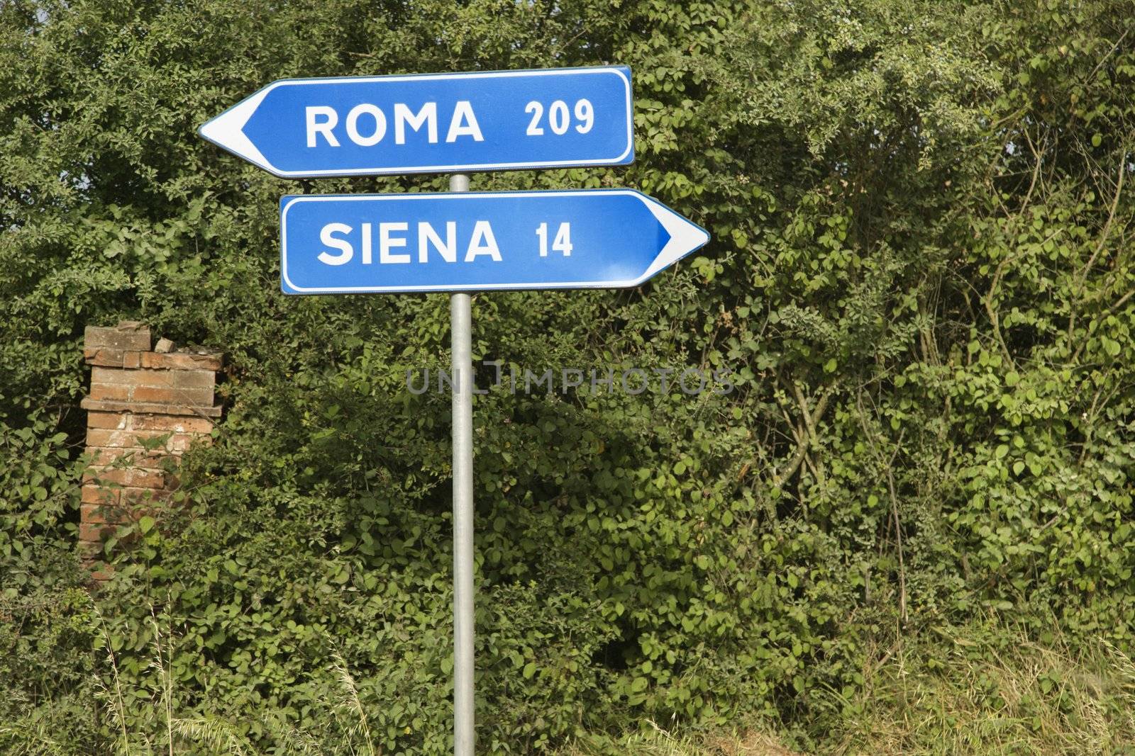 Italian street signs. by iofoto