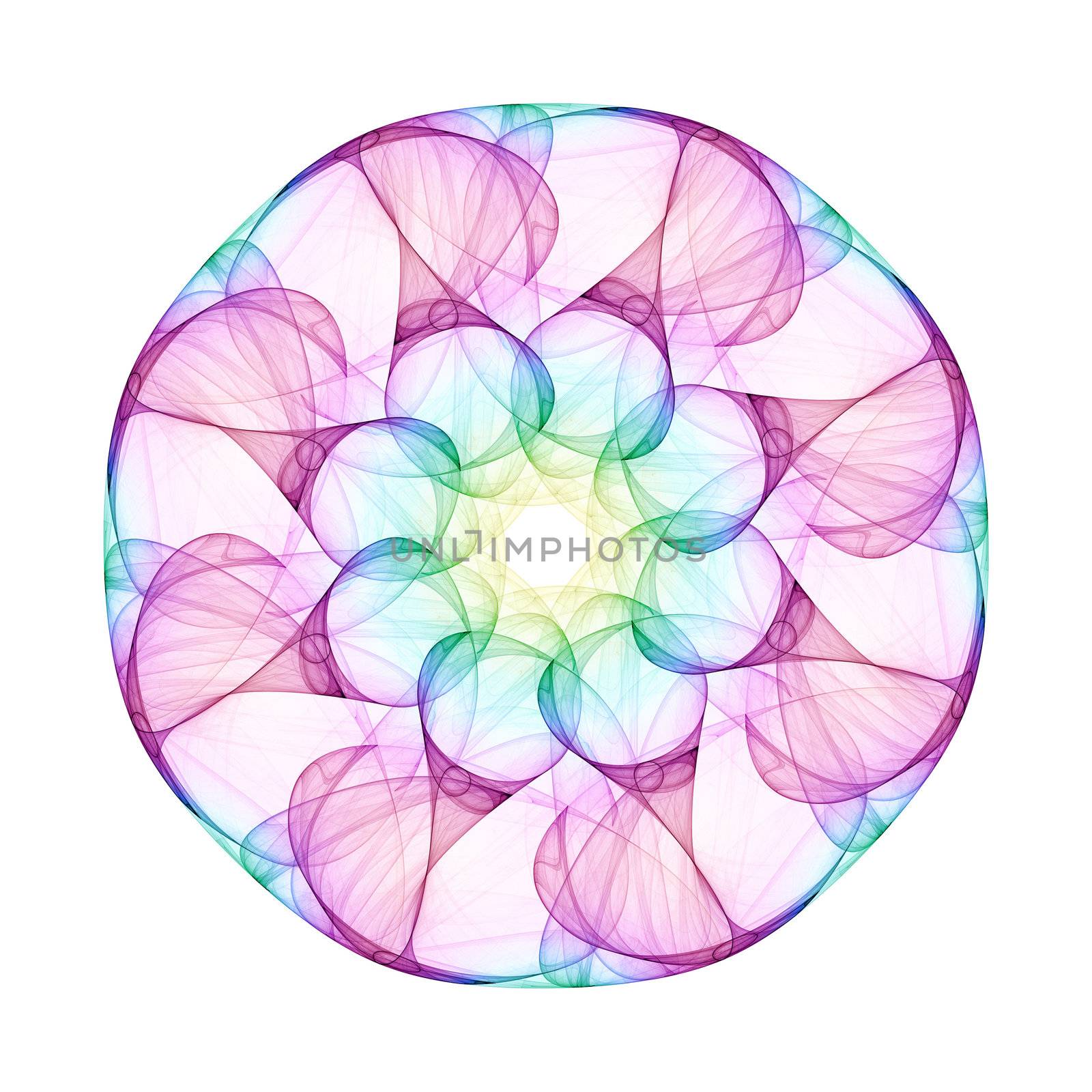 An illustration of a nice colorful mandala