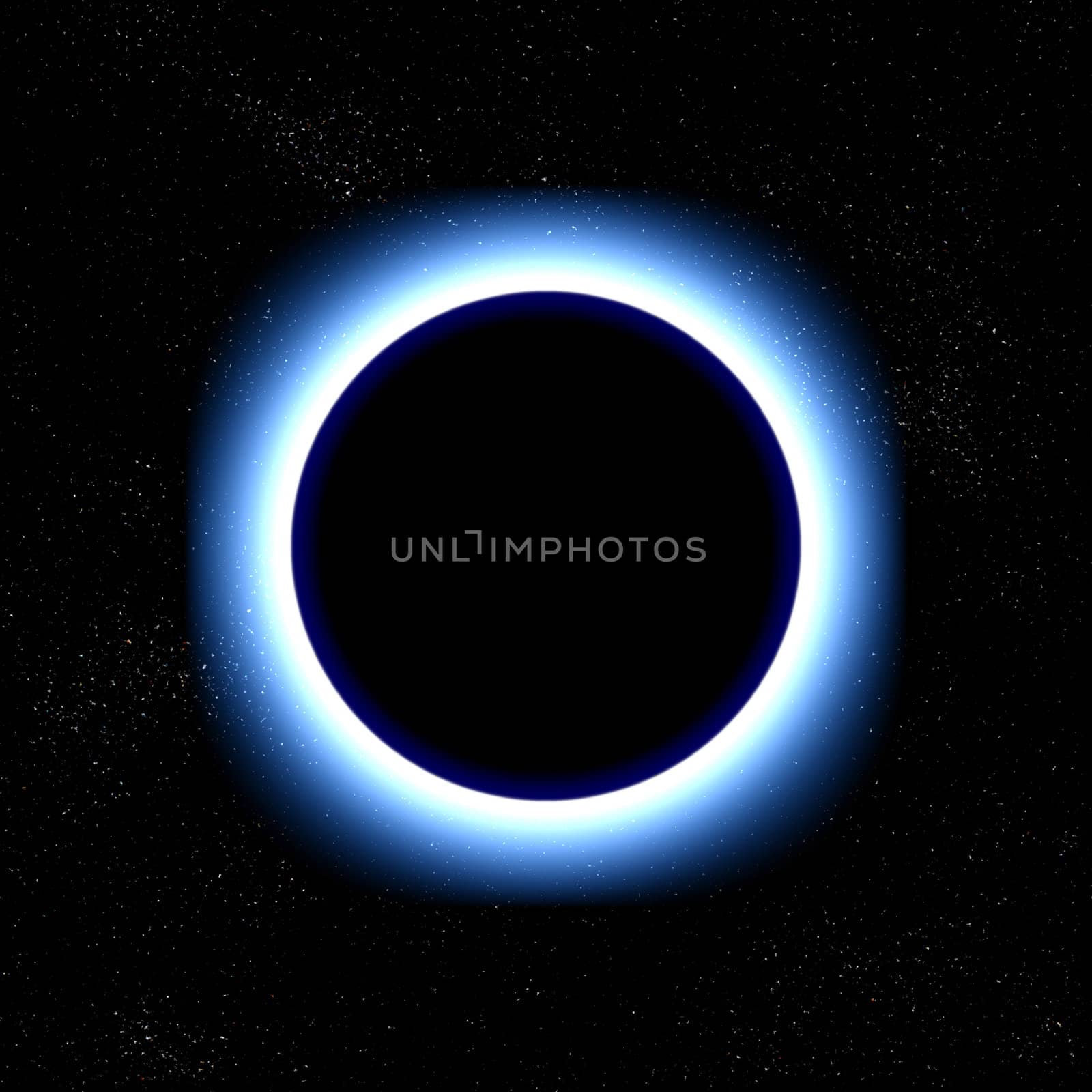 illustration of a total eclipse in space