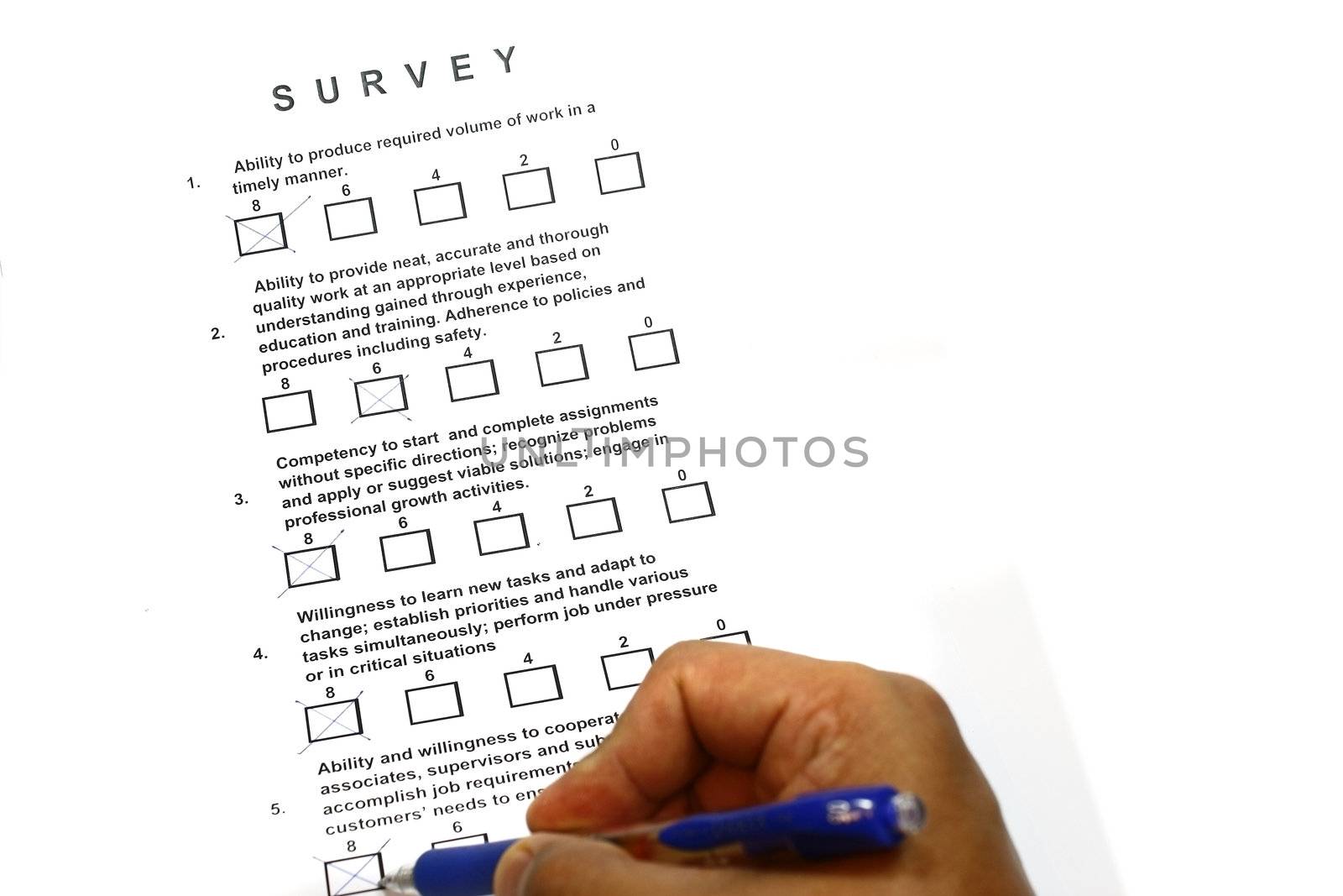 Survey concept for mangement personnel and many uses