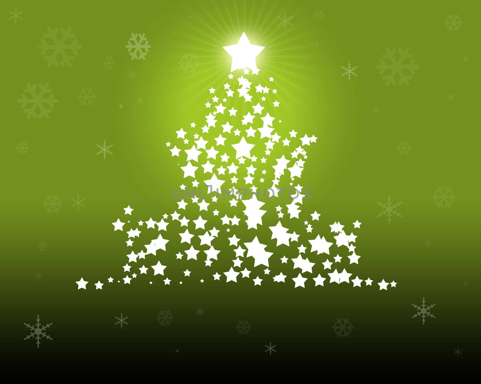 Green Christmas - christmas illustration as vector digital high resolution
