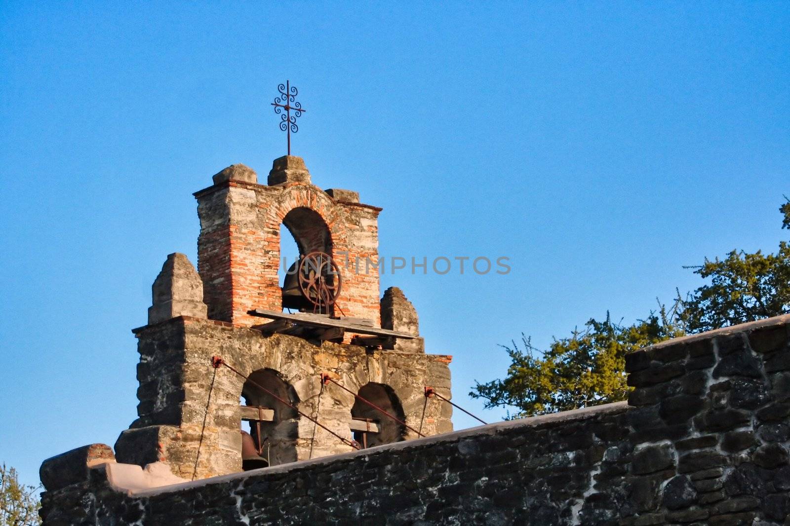 On of the several historic missions of the San Antonio National Heritage Park in Texas