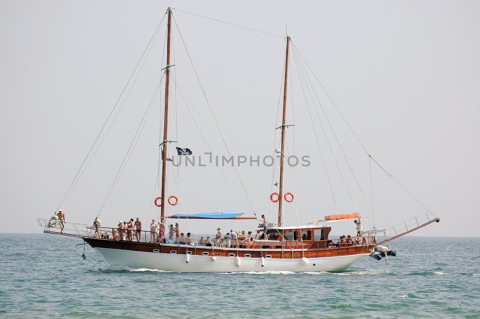 Pirat ship. Taken on a sunny day.