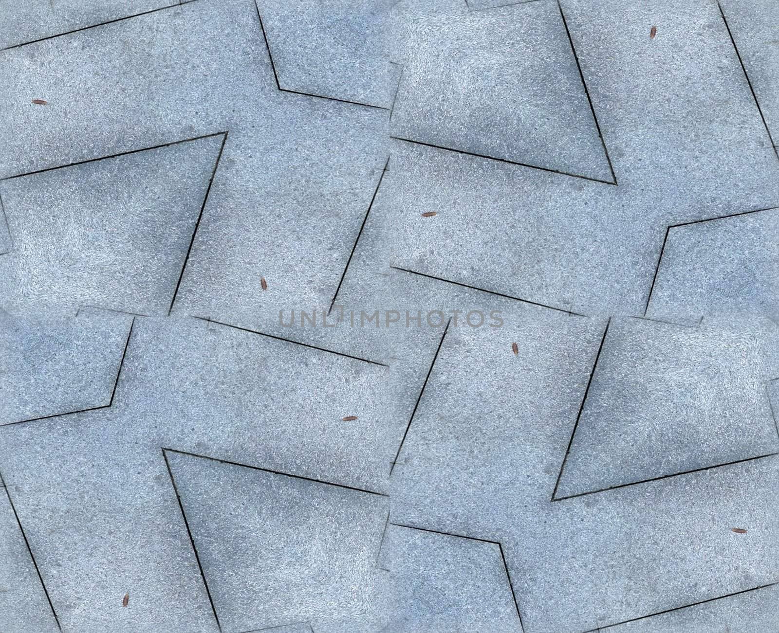 A seamless pattern made out of what was rectangular paving slabs.