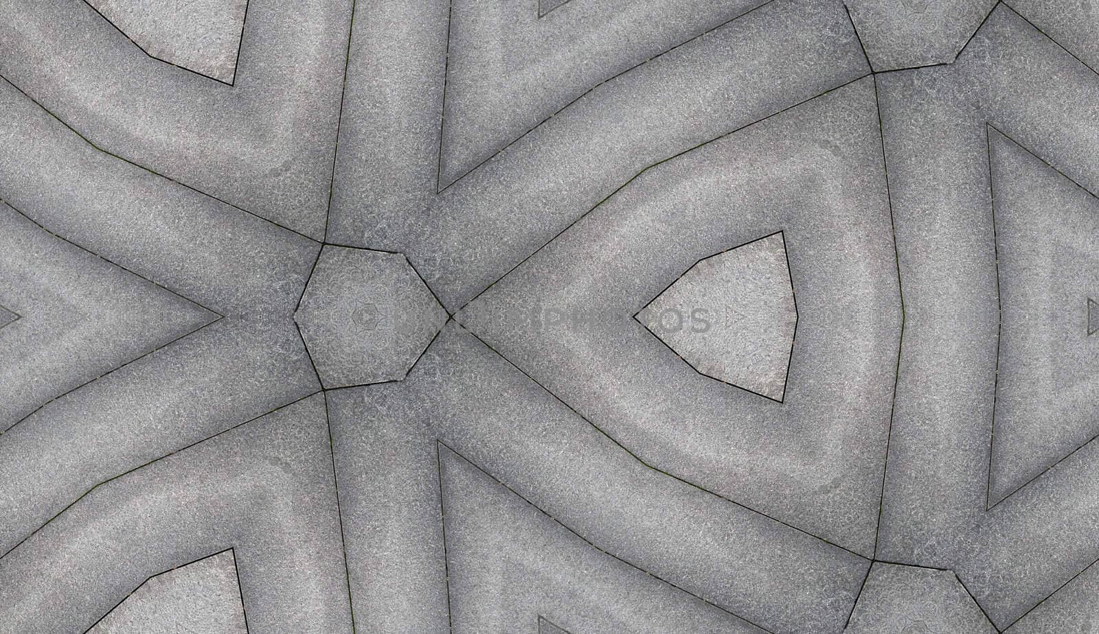 A seamless pattern made out of what was rectangular paving slabs.