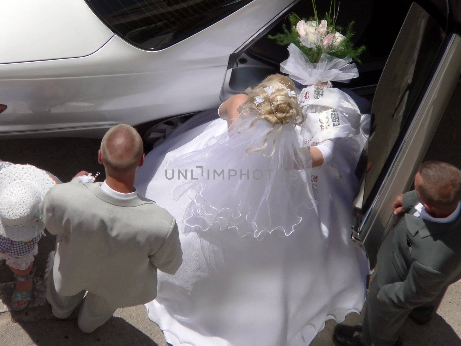 Bride with bouquet