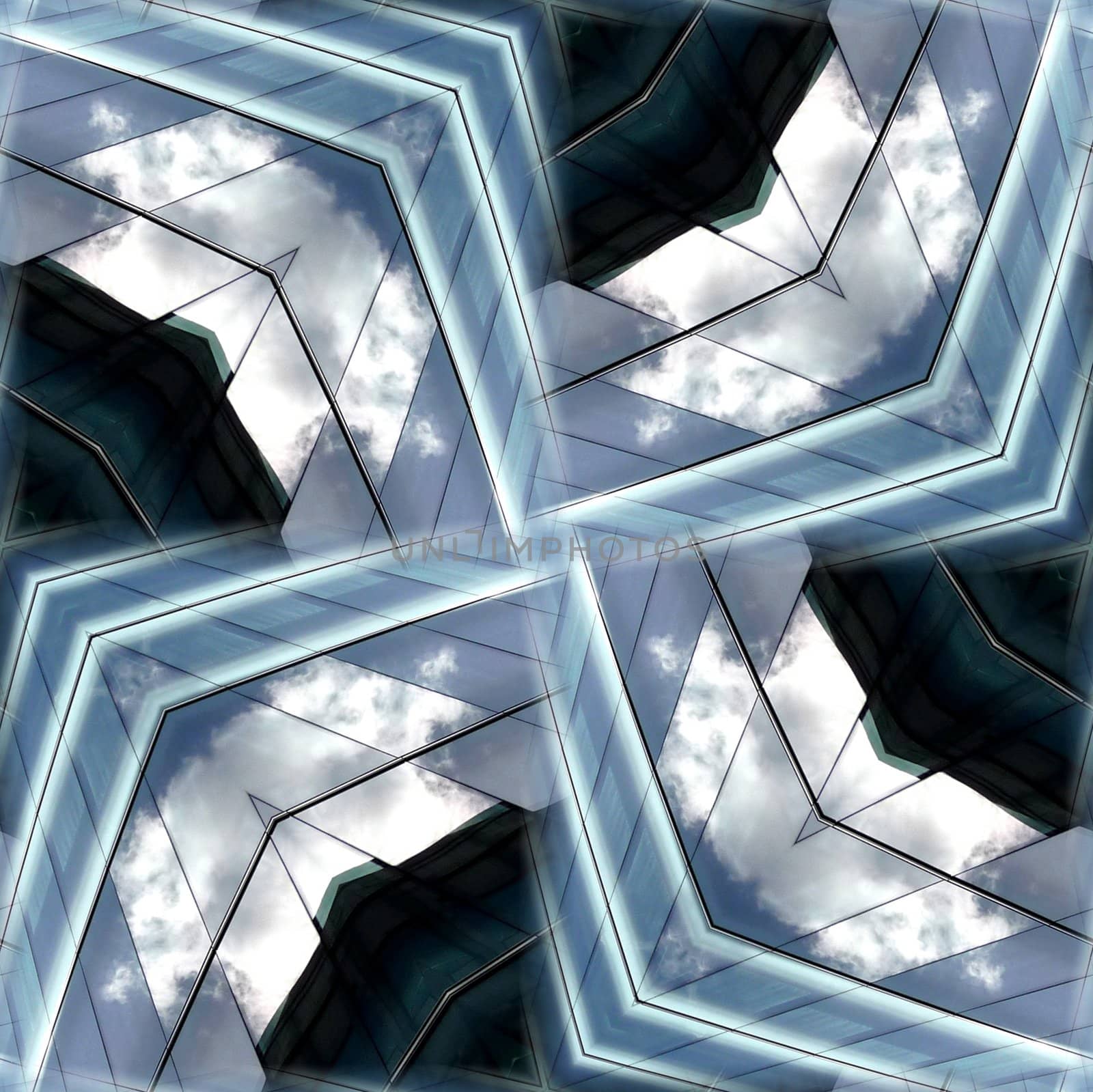 A seamless pattern background made out of glass with hints of clouds.