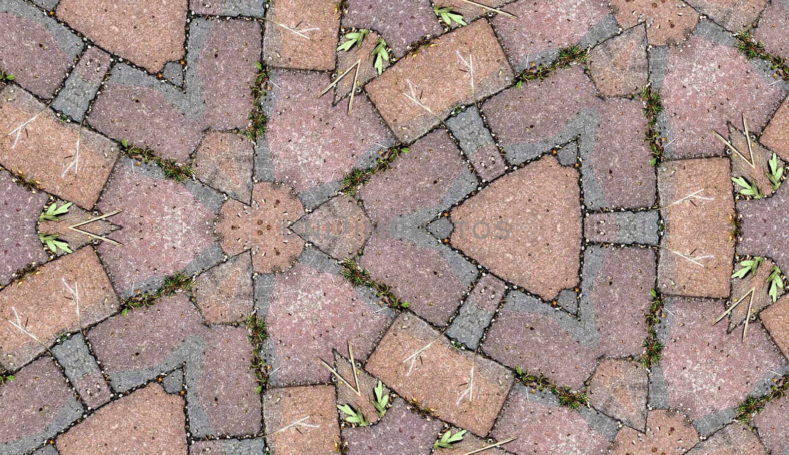 A seamless pattern background made out of stone slabs on the ground.