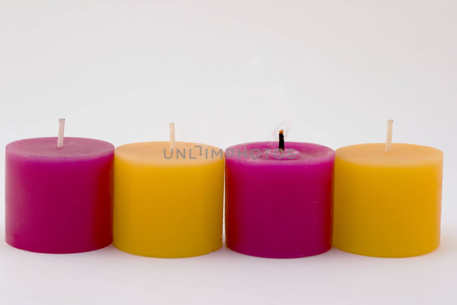 colorful candles by LWPhotog