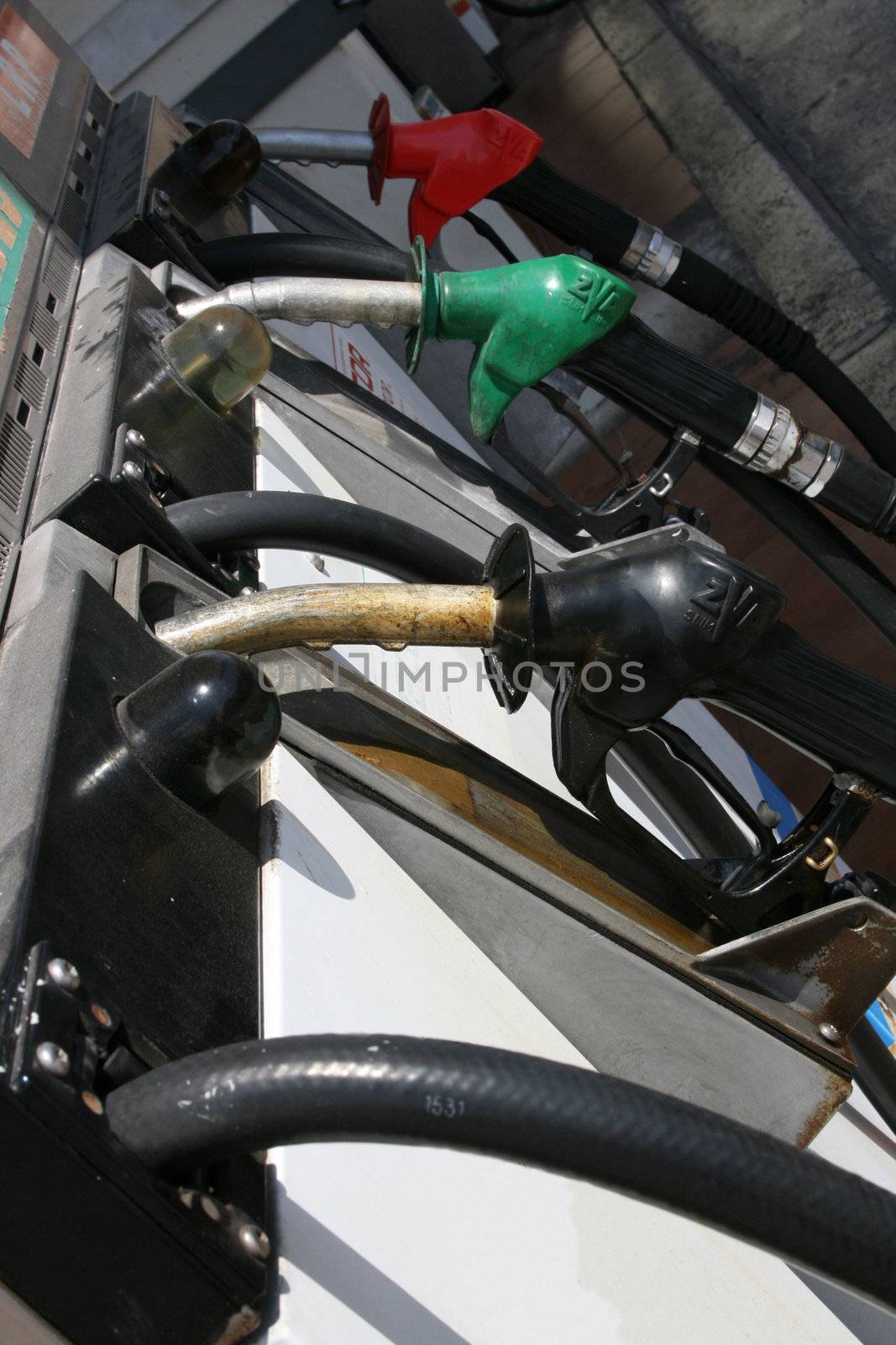 Petrol, Unleaded and diesel tanks