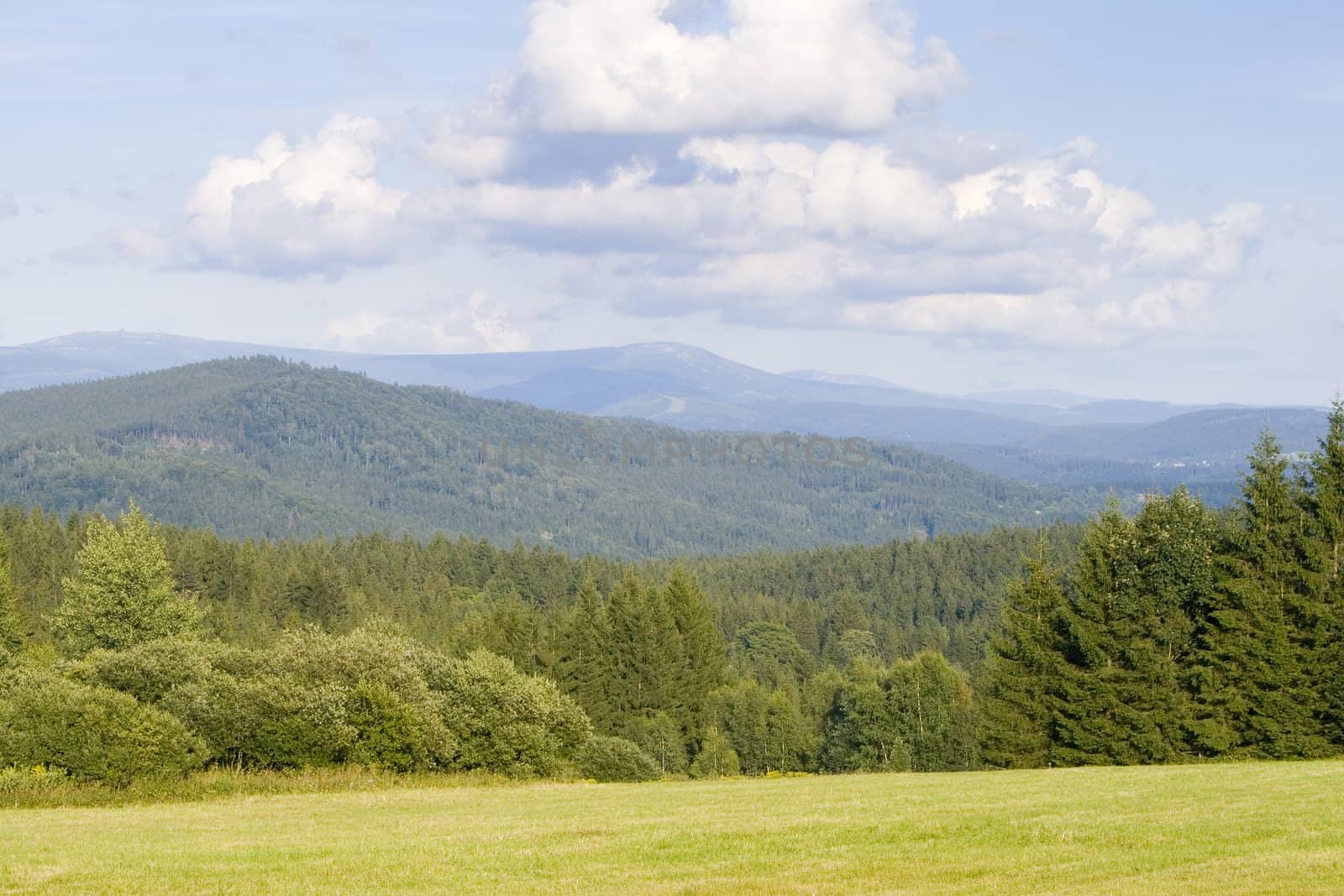 mountain landscape in summer - Loc: 50�46'58.929"N, 15�11'17.652"E
