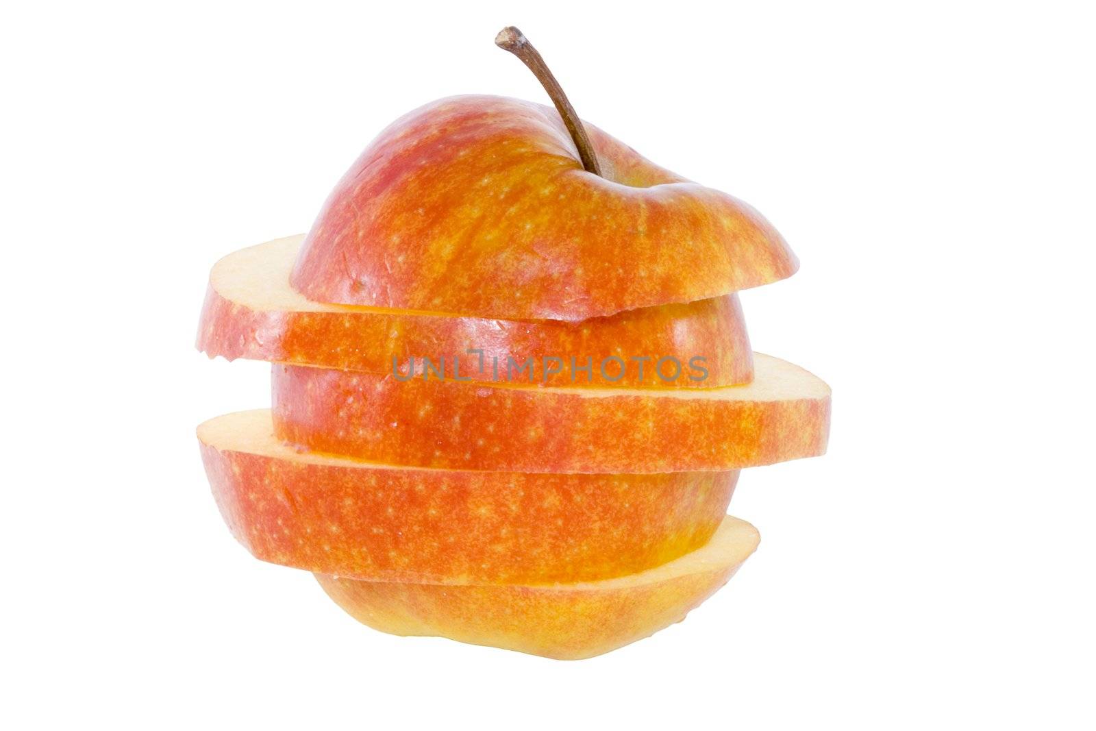 sliced apple - healthy eating - vegetables - close up